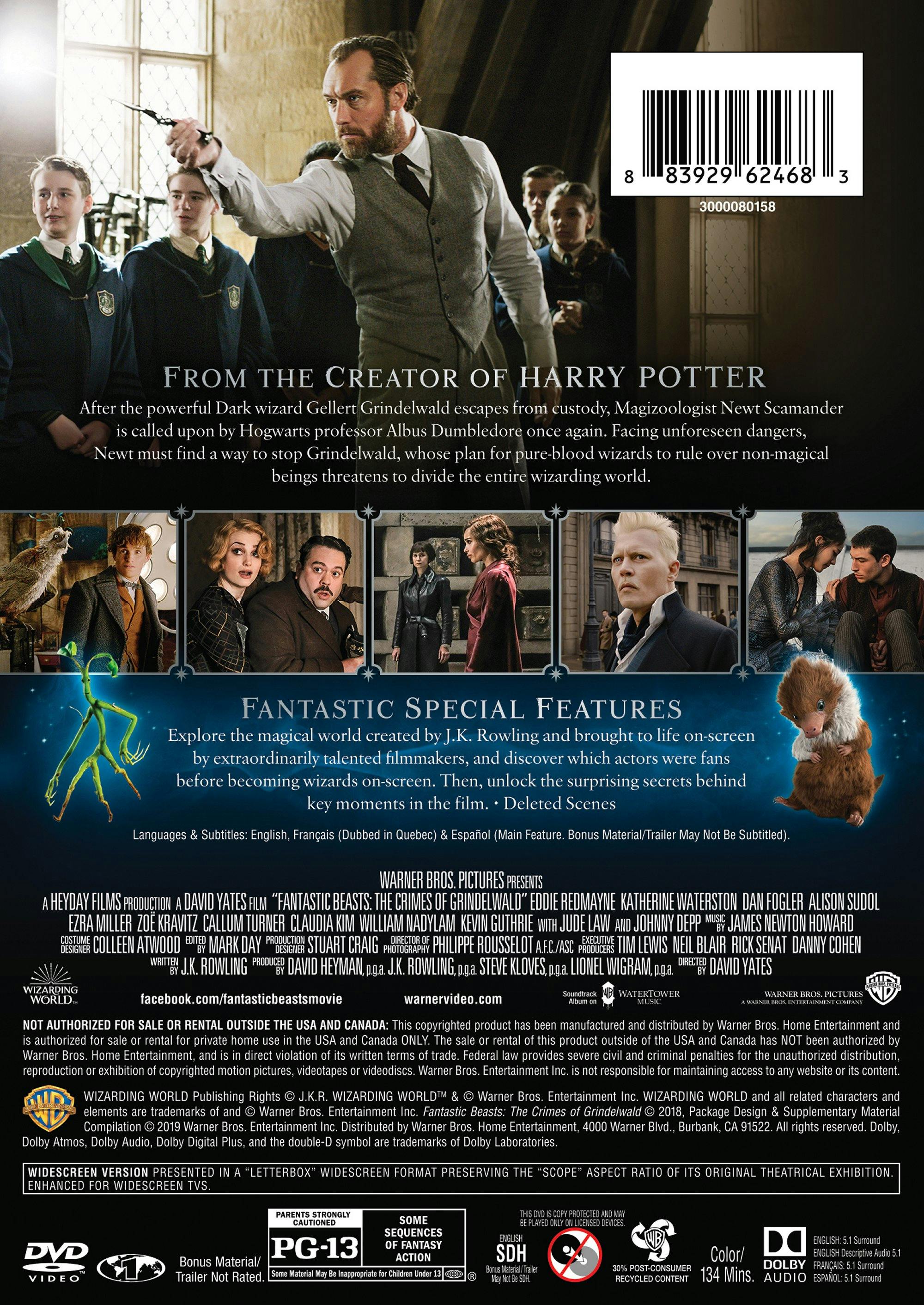 Fantastic Beasts: The Crimes of Grindelwald (Special Edition) [DVD] - Image 2