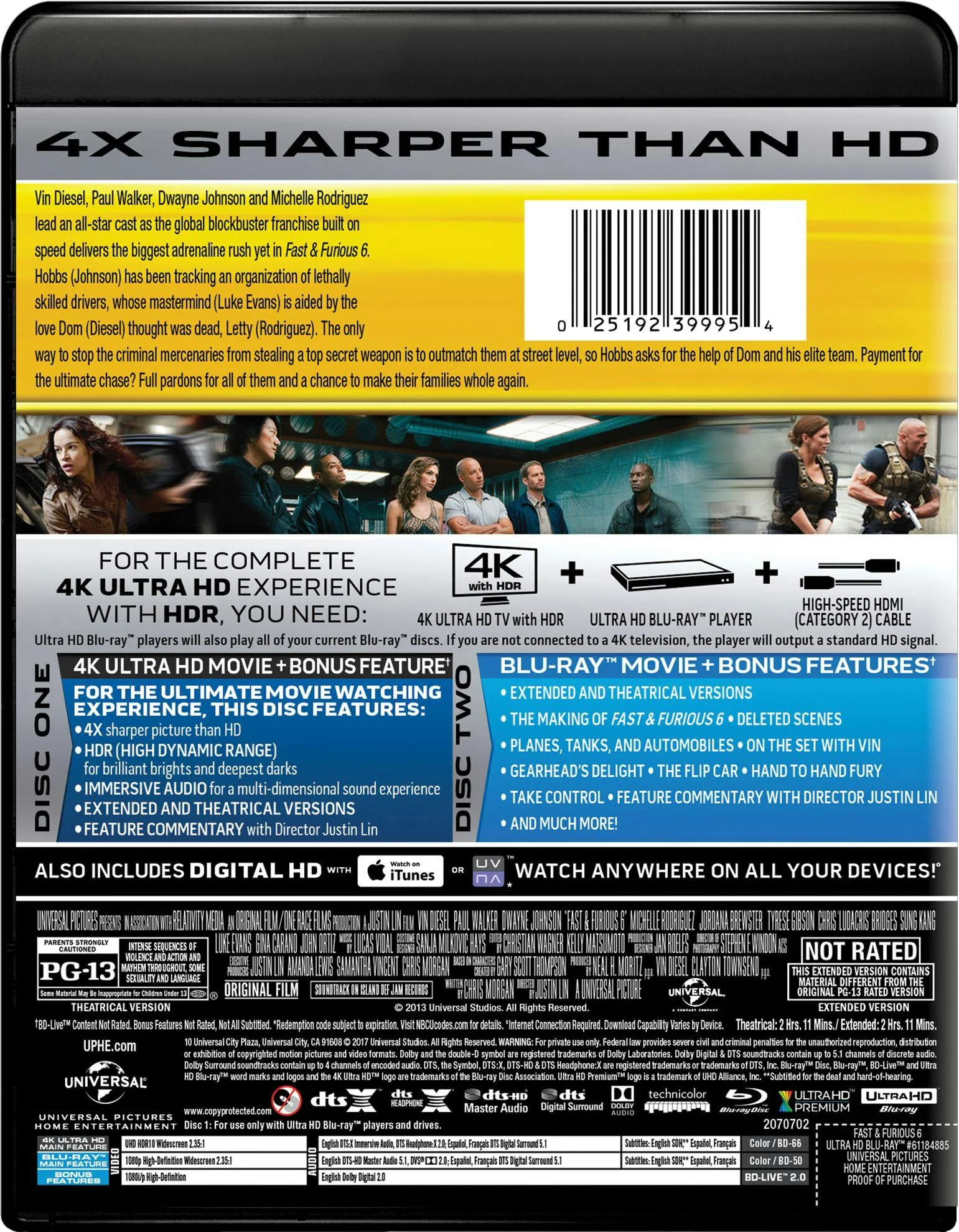 Fast & Furious 6 (4K Ultra HD) [UHD] - Image 3