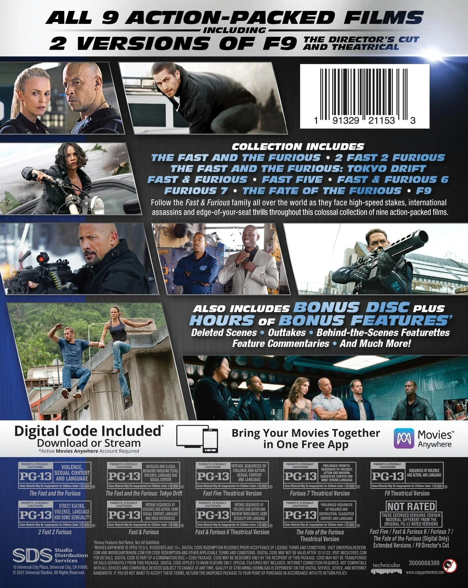 Fast & Furious: 9-movie Collection (Box Set) [Blu-ray] - Image 3