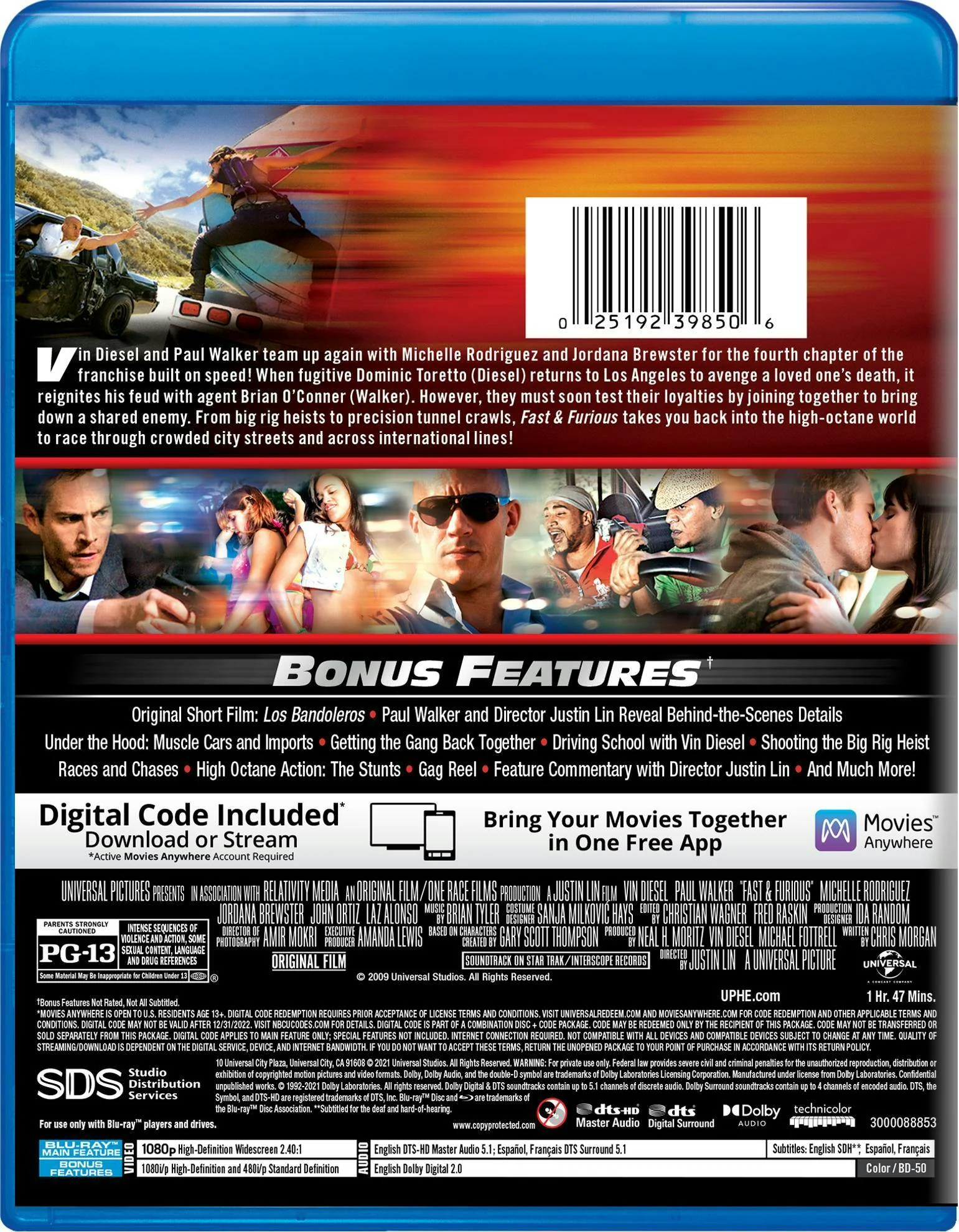 Fast & Furious (Digital) [Blu-ray] - Image 2