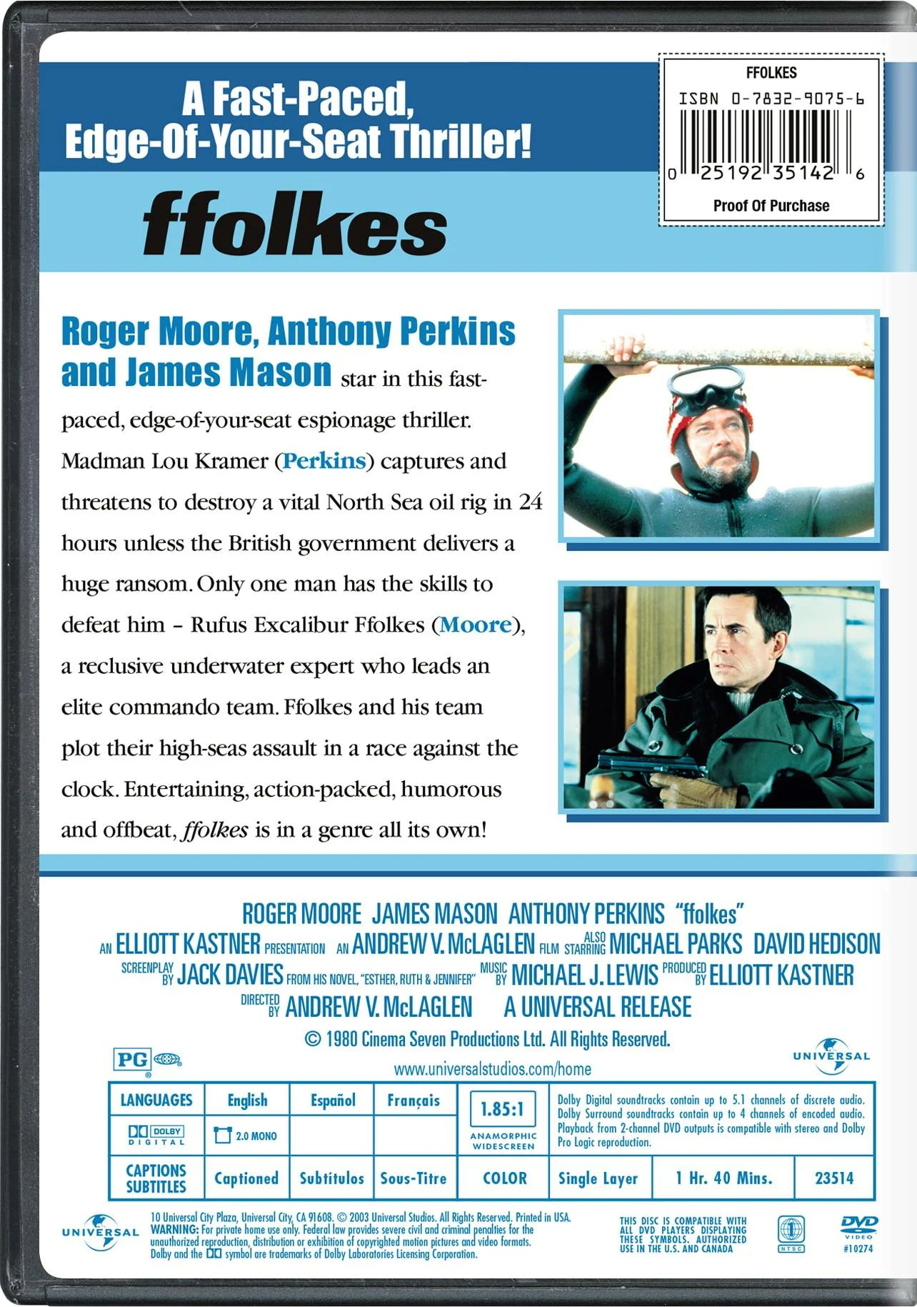 Ffolkes [DVD] - Image 3