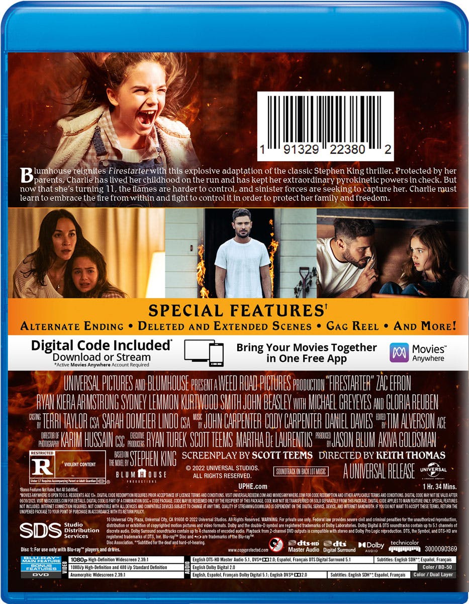 Firestarter (with DVD) [Blu-ray] - Image 3