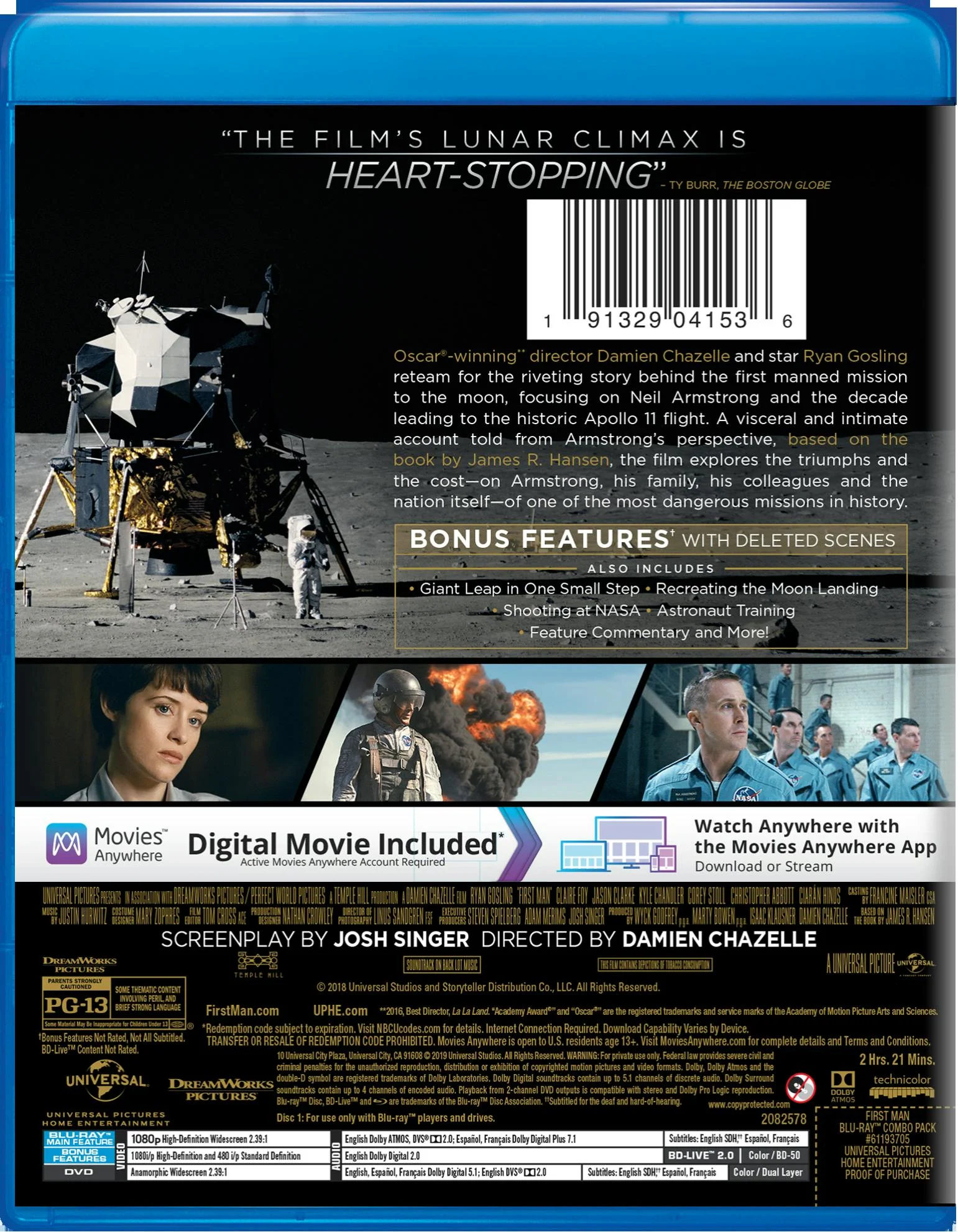 First Man (DVD + Digital) [Blu-ray] - Image 2