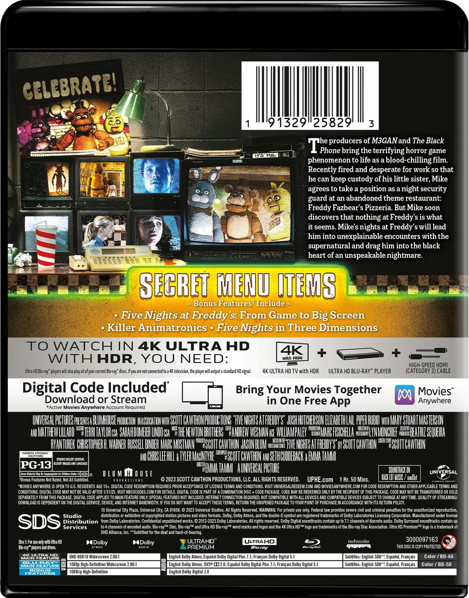 Five Nights at Freddy's (4K Ultra HD + Blu-ray) [UHD] - Image 3