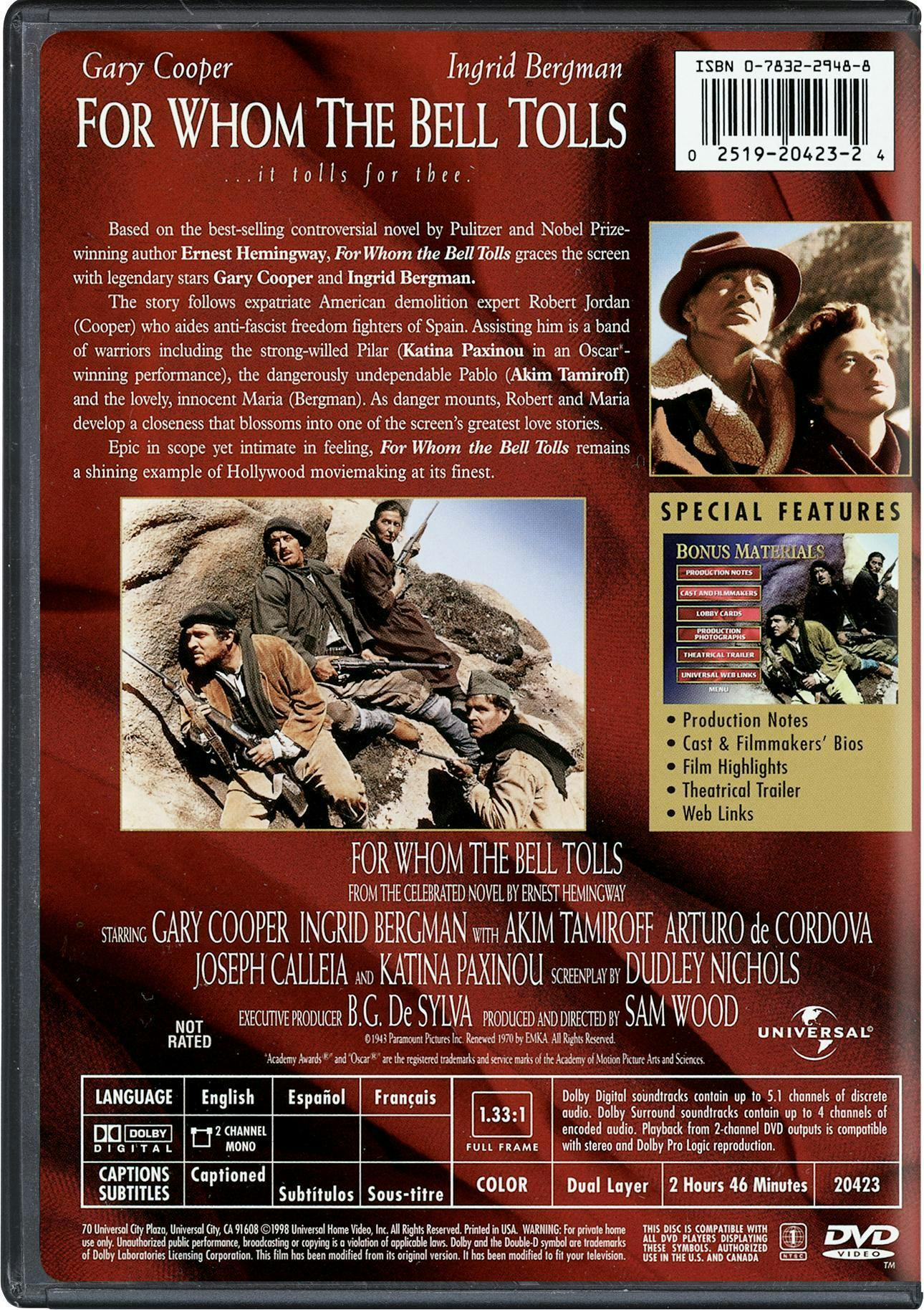 For Whom the Bell Tolls [DVD] - Image 3