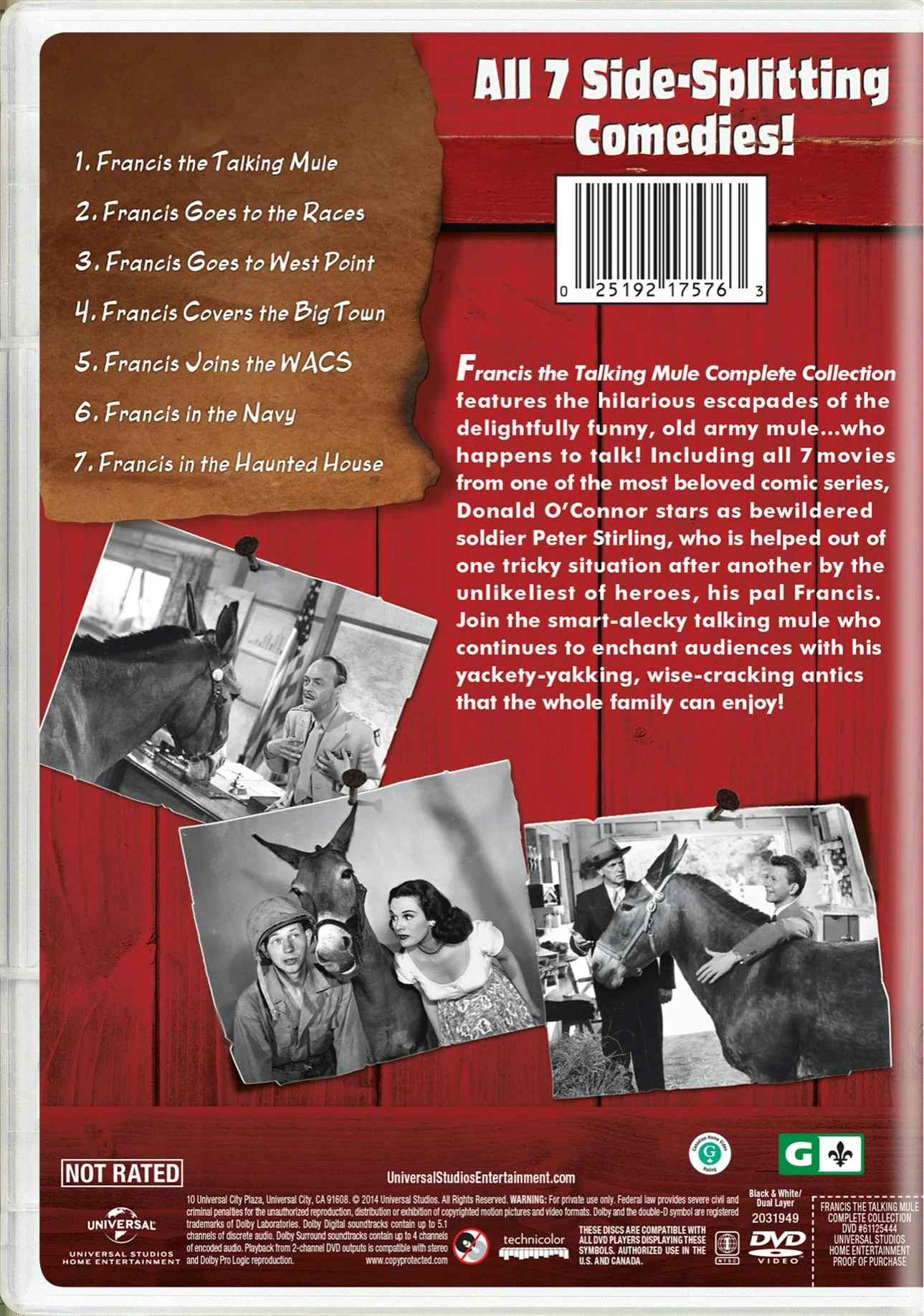 Francis the Talking Mule Complete Collection (Box Set) [DVD] - Image 2