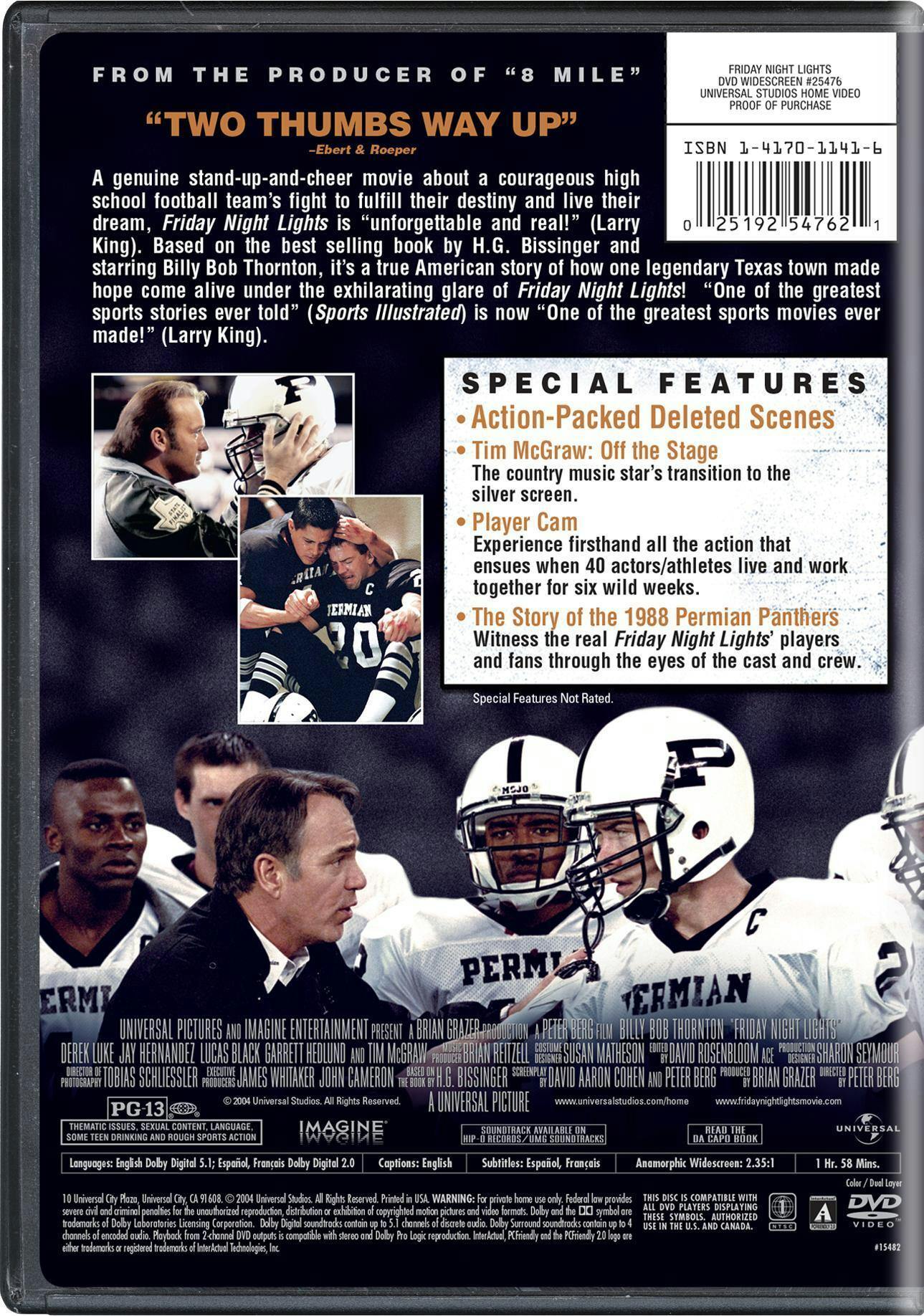 Friday Night Lights (DVD Widescreen) [DVD] - Image 2