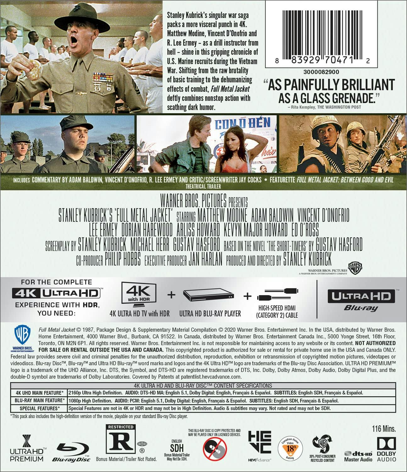 Full Metal Jacket (4K Ultra HD + Blu-ray) [UHD] - Image 3