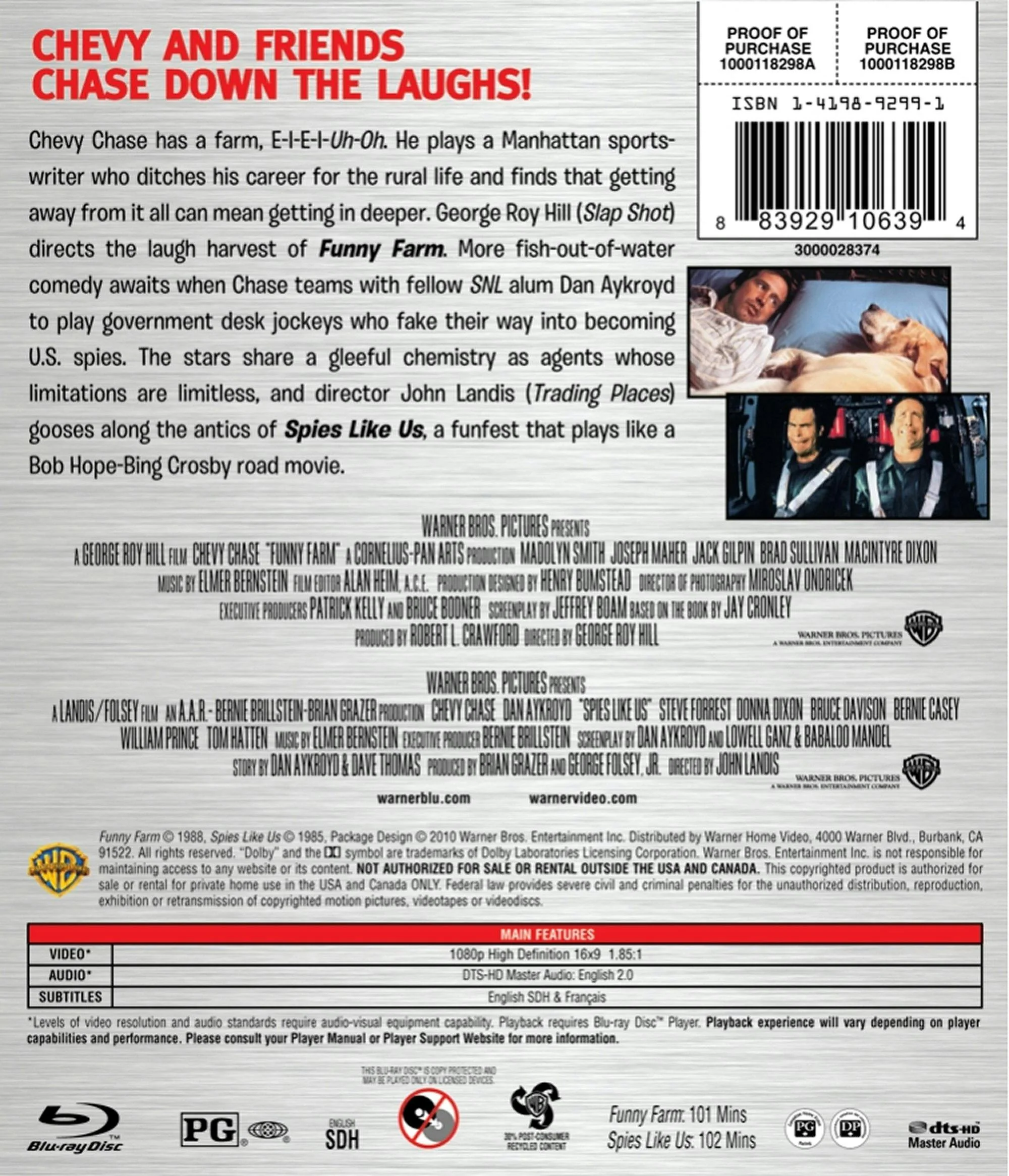 Funny Farm/Spies Like Us (Blu-ray Double Feature) [Blu-ray] - Image 2