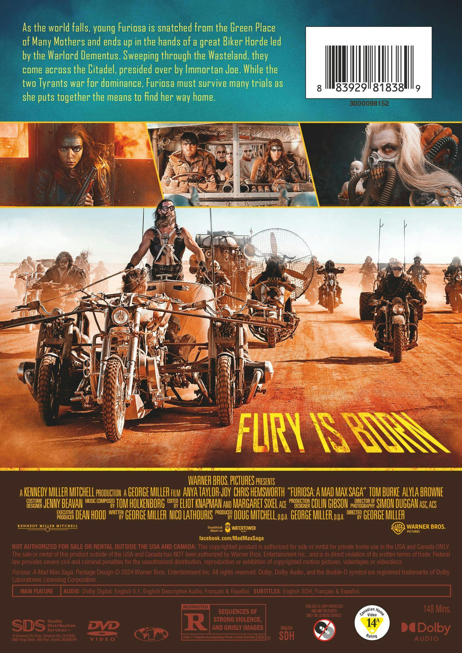 Furiosa: A Mad Max Saga [DVD] - Image 3