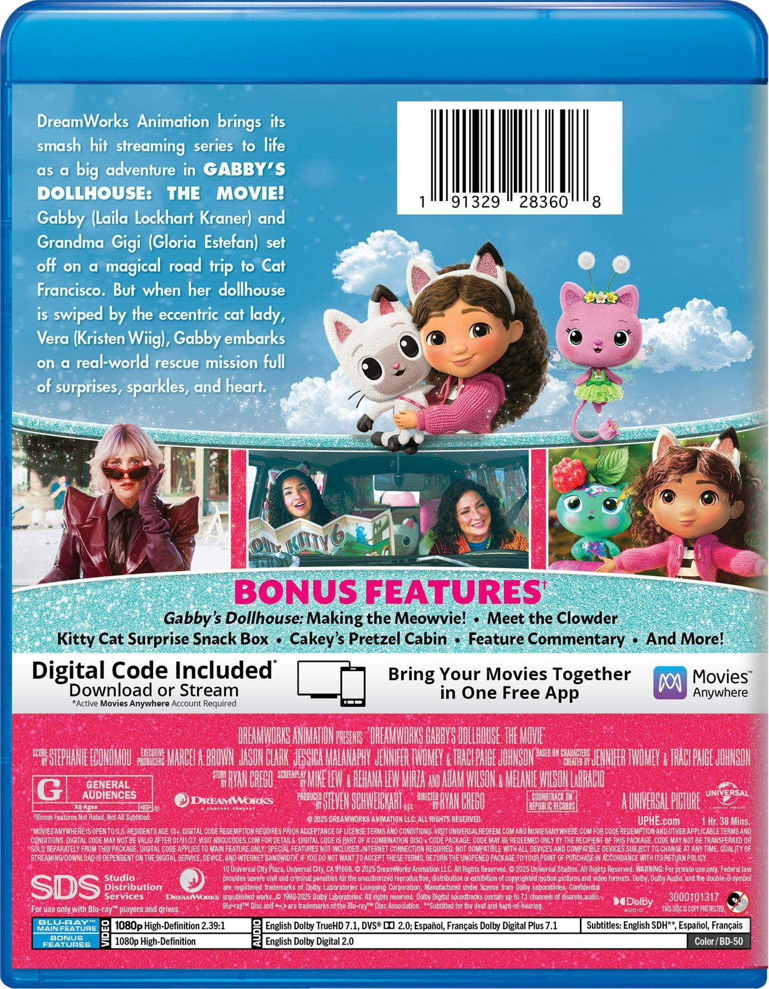 Gabby's Dollhouse: The Movie - Pawsome Edition Blu-ray + Digital (Blu-ray + Digital) [Blu-ray] - Image 3