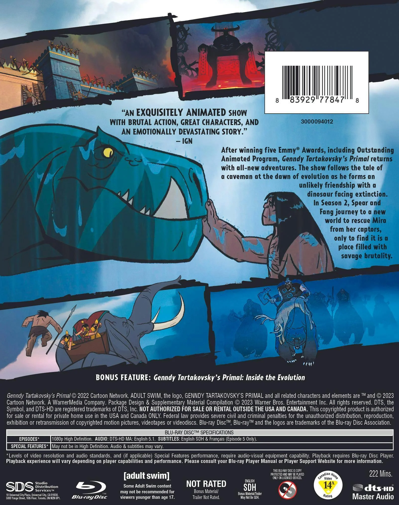 Genndy Tartakovsky's Primal: The Complete Second Season [Blu-ray] - Image 2