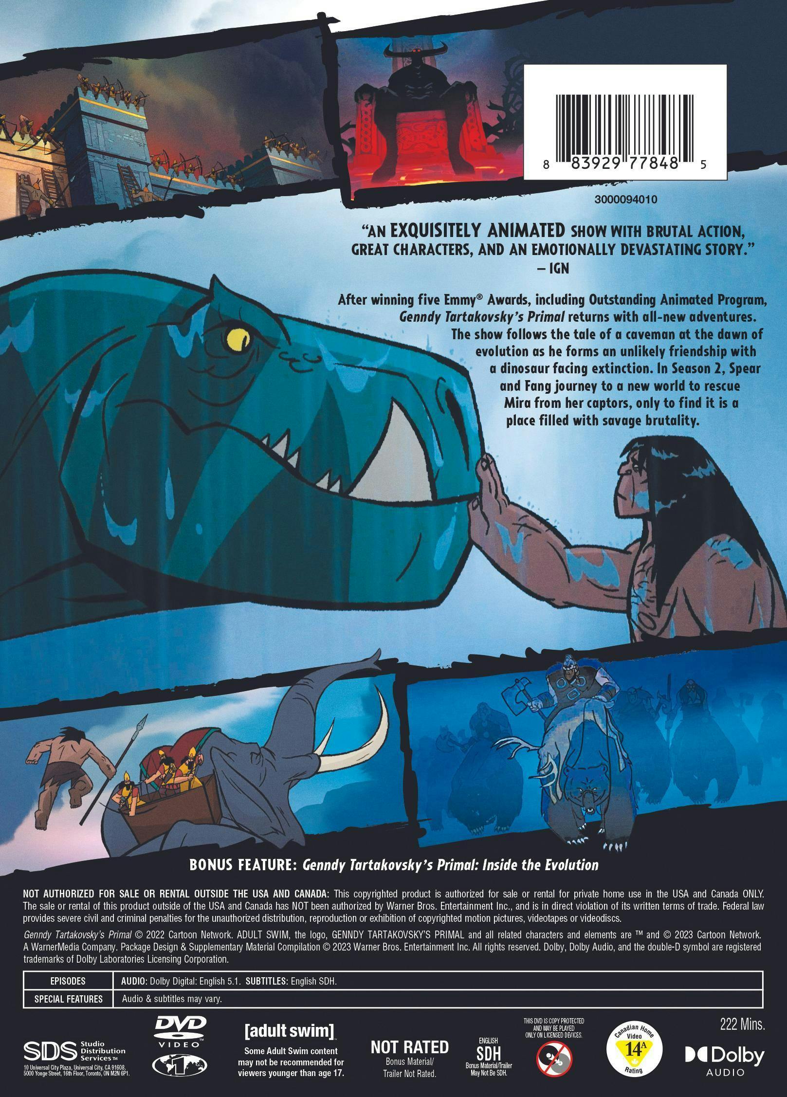 Genndy Tartakovsky's Primal: The Complete Second Season [DVD] - Image 2