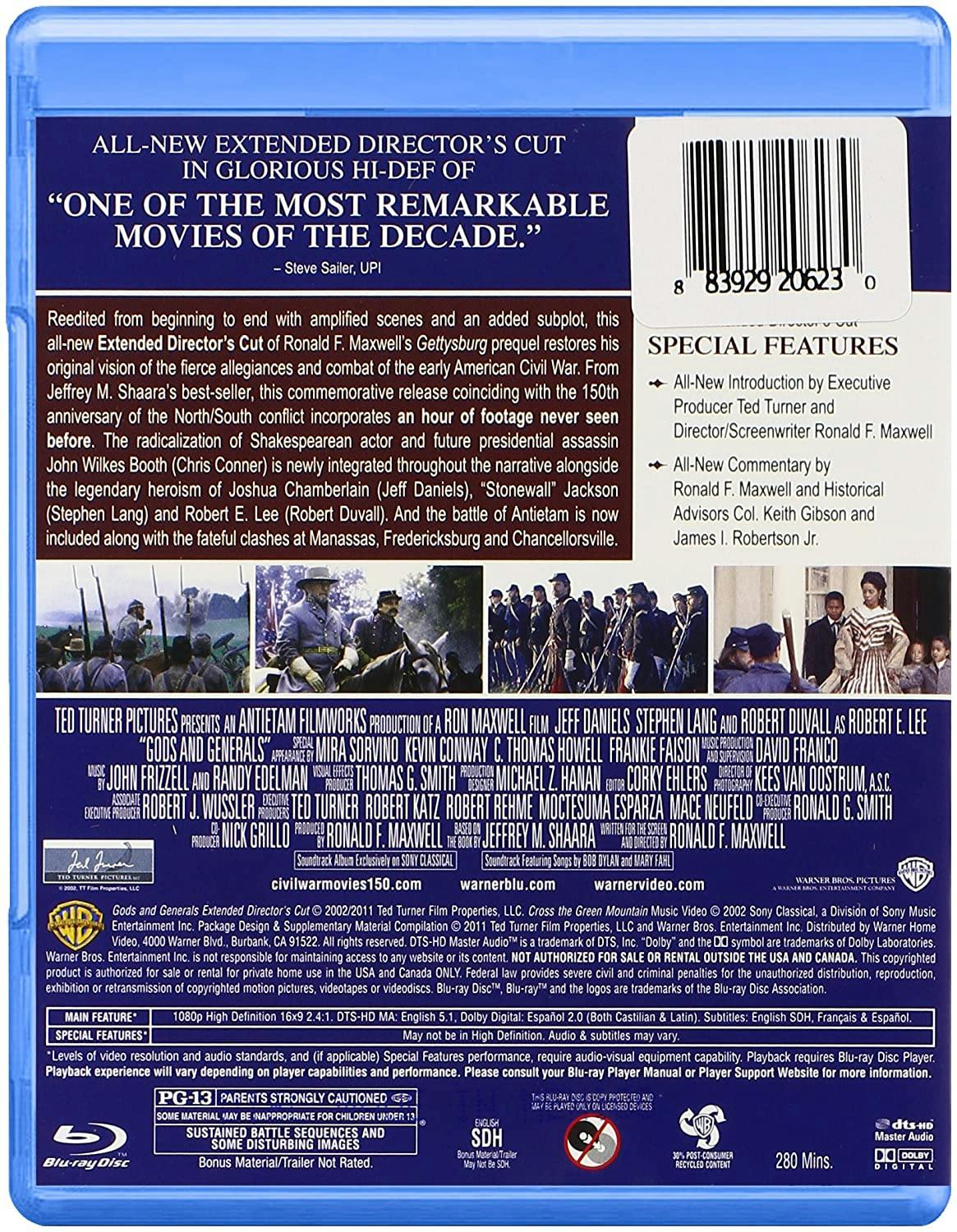 Gods and Generals - Extended Director's Cut (Blu-ray Director's Cut) [Blu-ray] - Image 3
