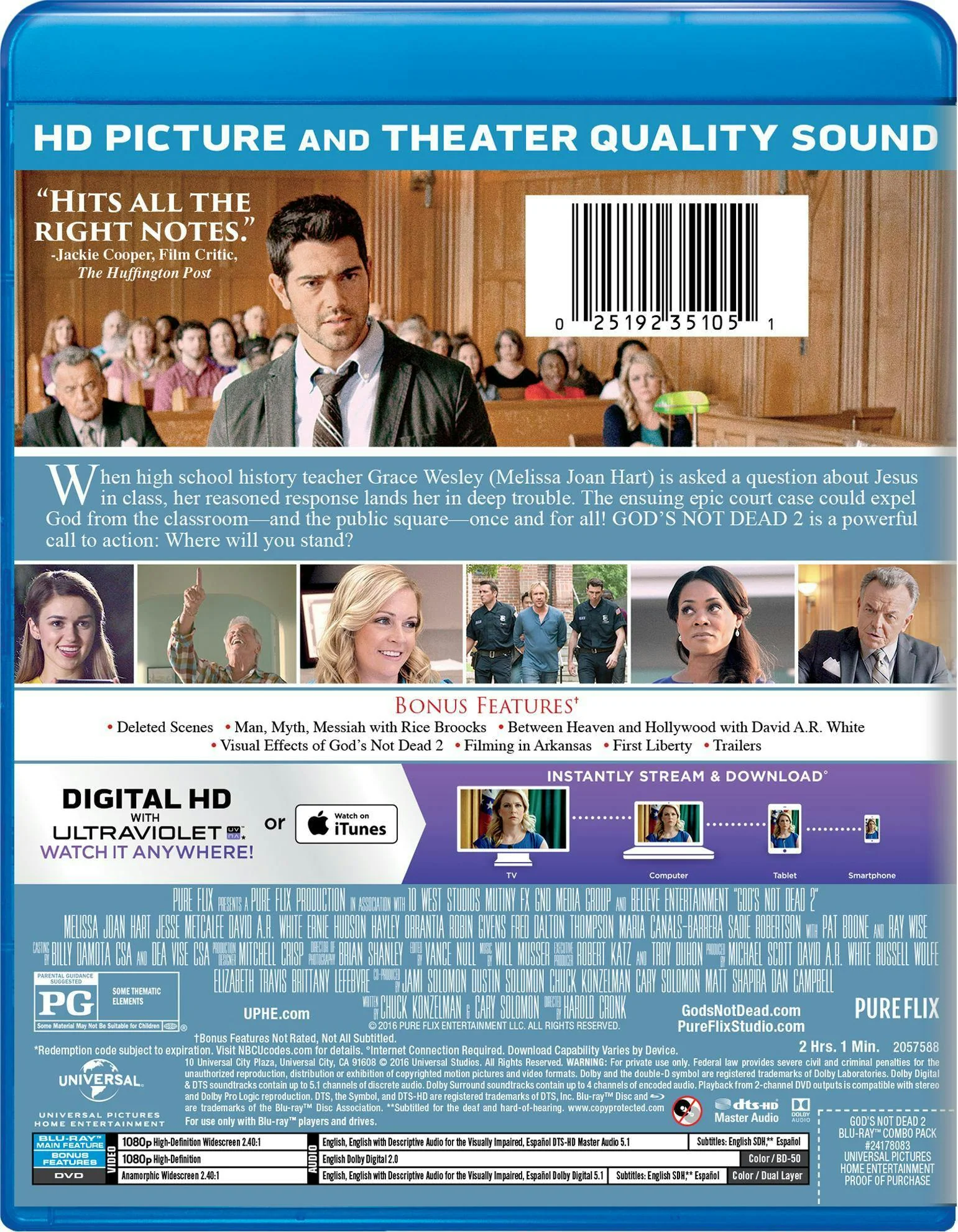 God's Not Dead 2 (DVD + Digital) [Blu-ray] - Image 2