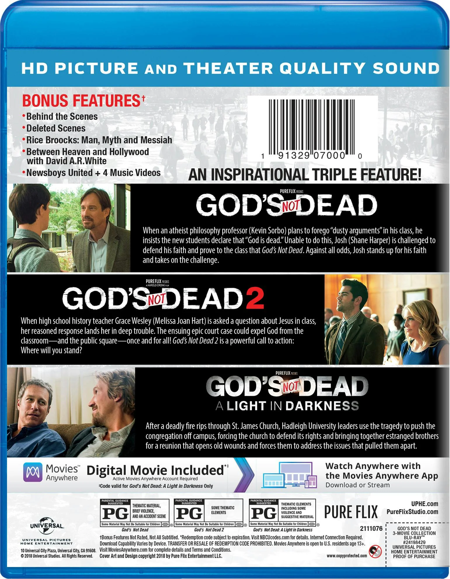 God's Not Dead: 3-movie Collection (Blu-ray Triple Feature) [Blu-ray] - Image 2