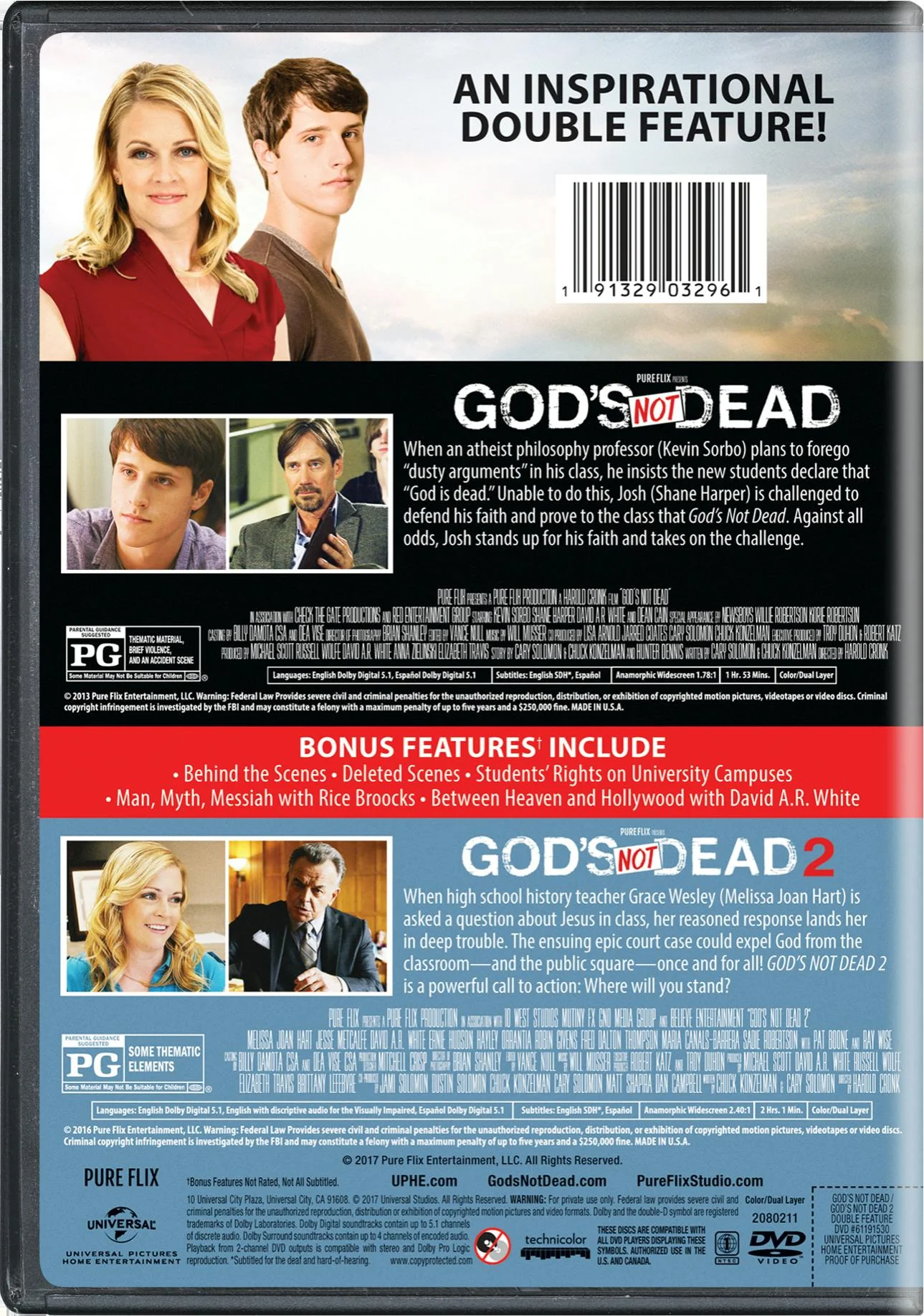 God's Not Dead/God's Not Dead 2 (DVD Double Feature) [DVD] - Image 2