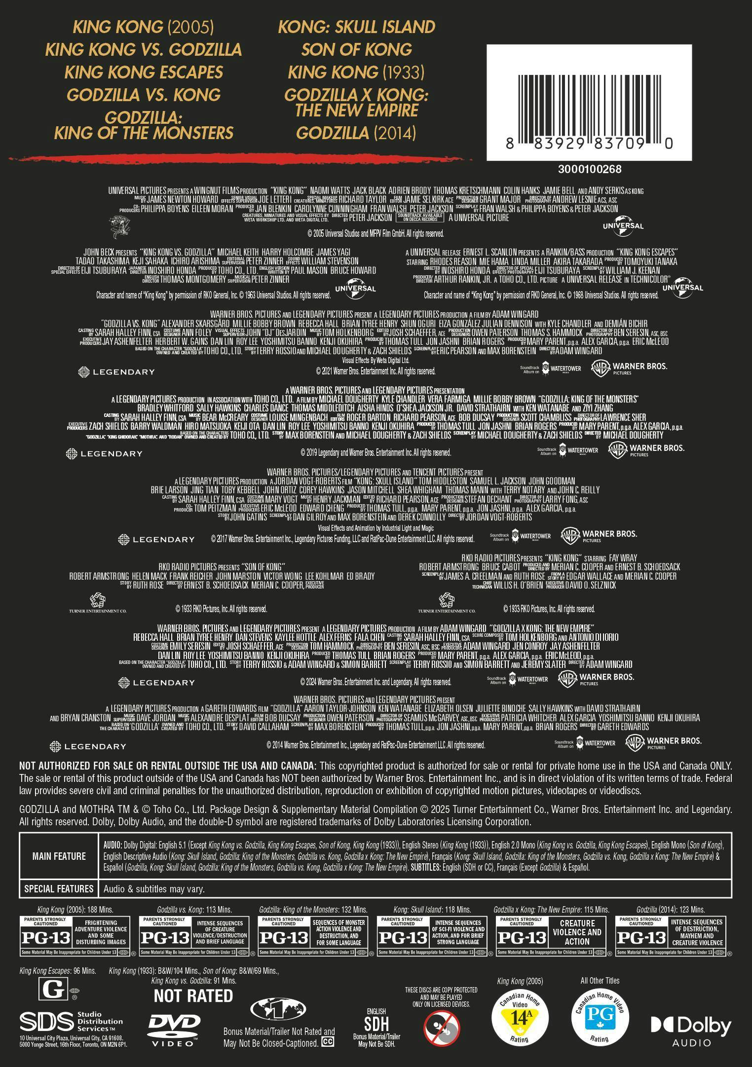 Godzilla / Kong 10-Film Collection [DVD] - Image 3