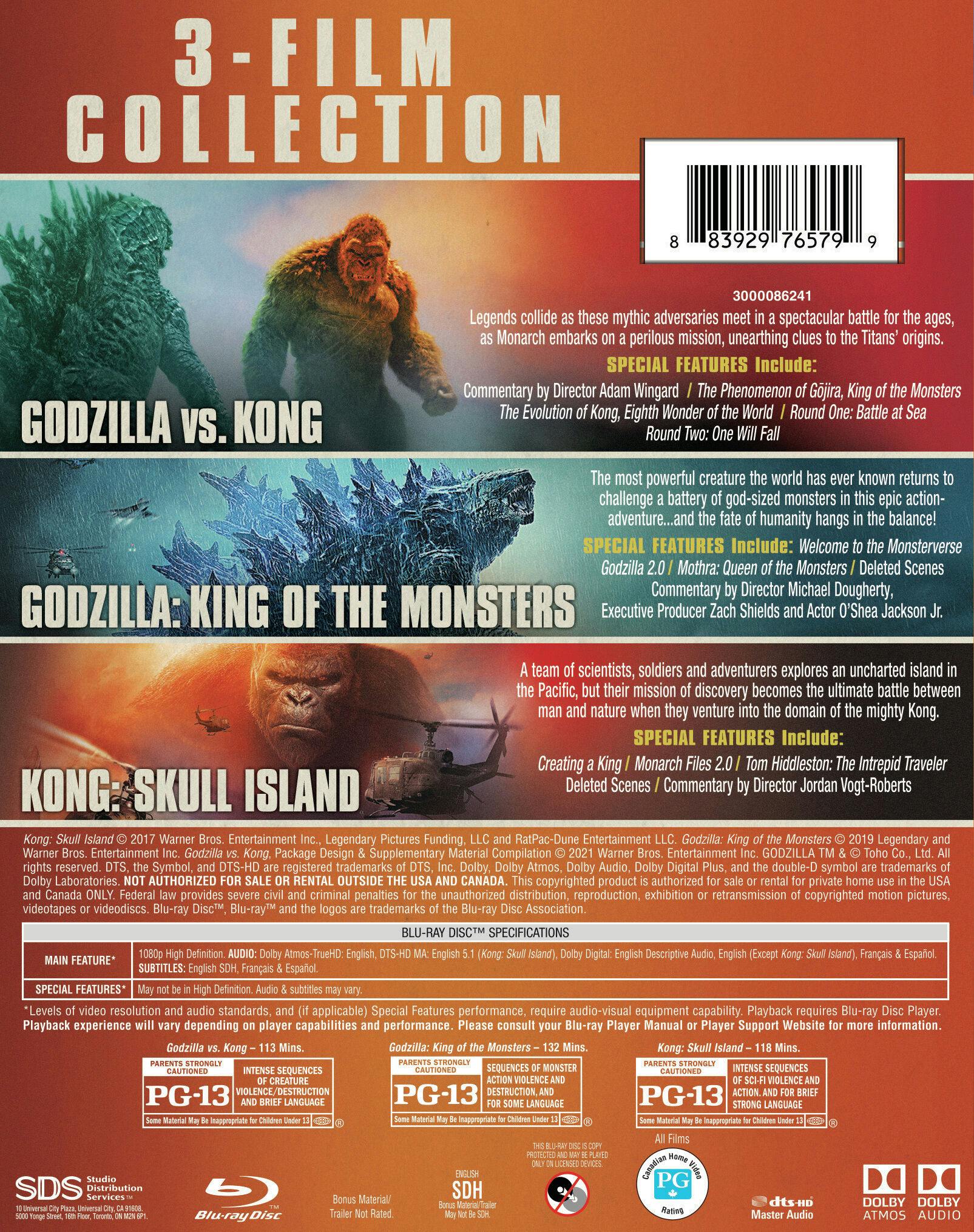 Godzilla/Godzilla: King of the Monsters/Kong: Skull Island (Box Set) [Blu-ray] - Image 3
