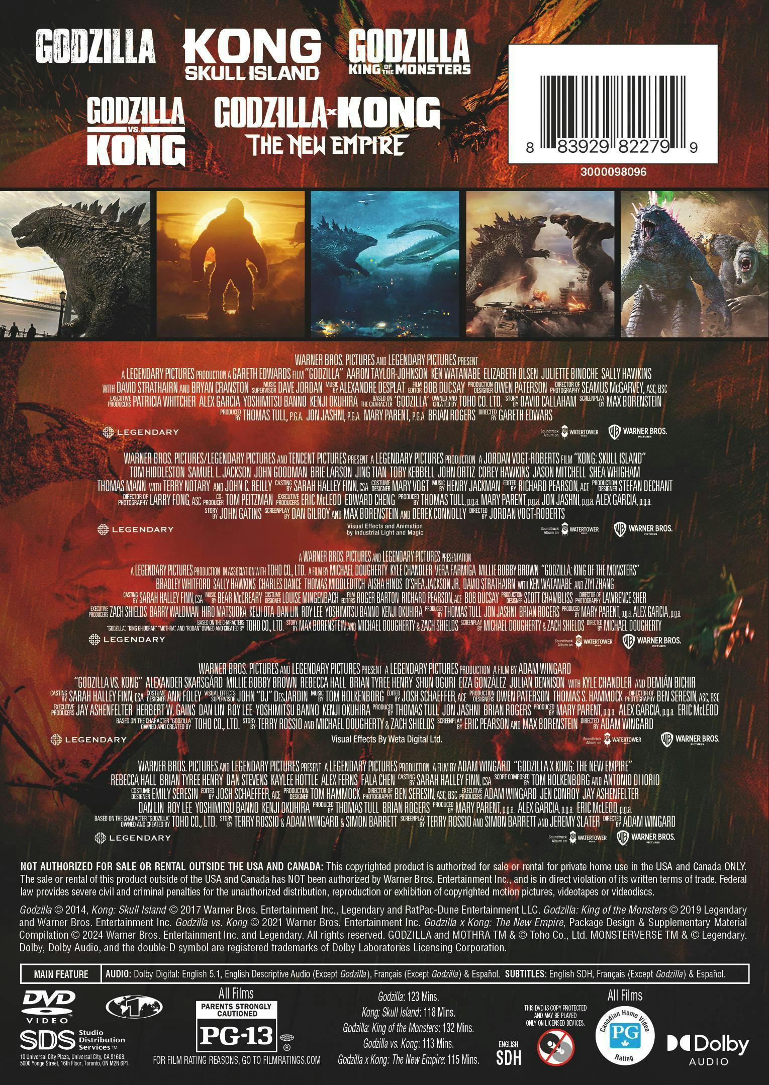 Godzilla/Kong Monsterverse 5-Film Collection [DVD] - Image 3