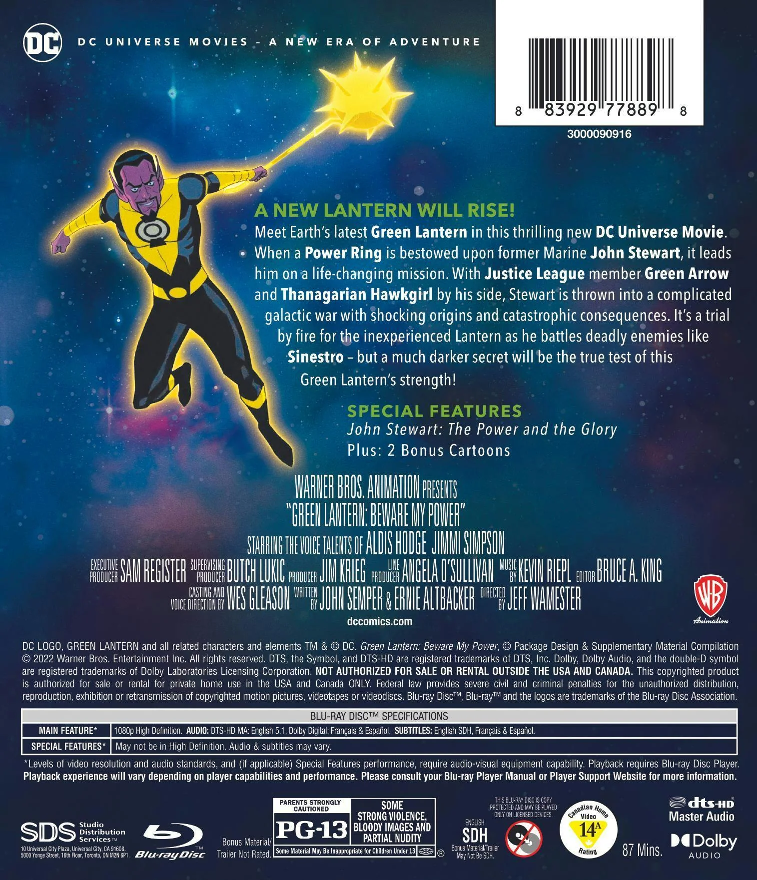 Green Lantern: Beware My Power [Blu-ray] - Image 3