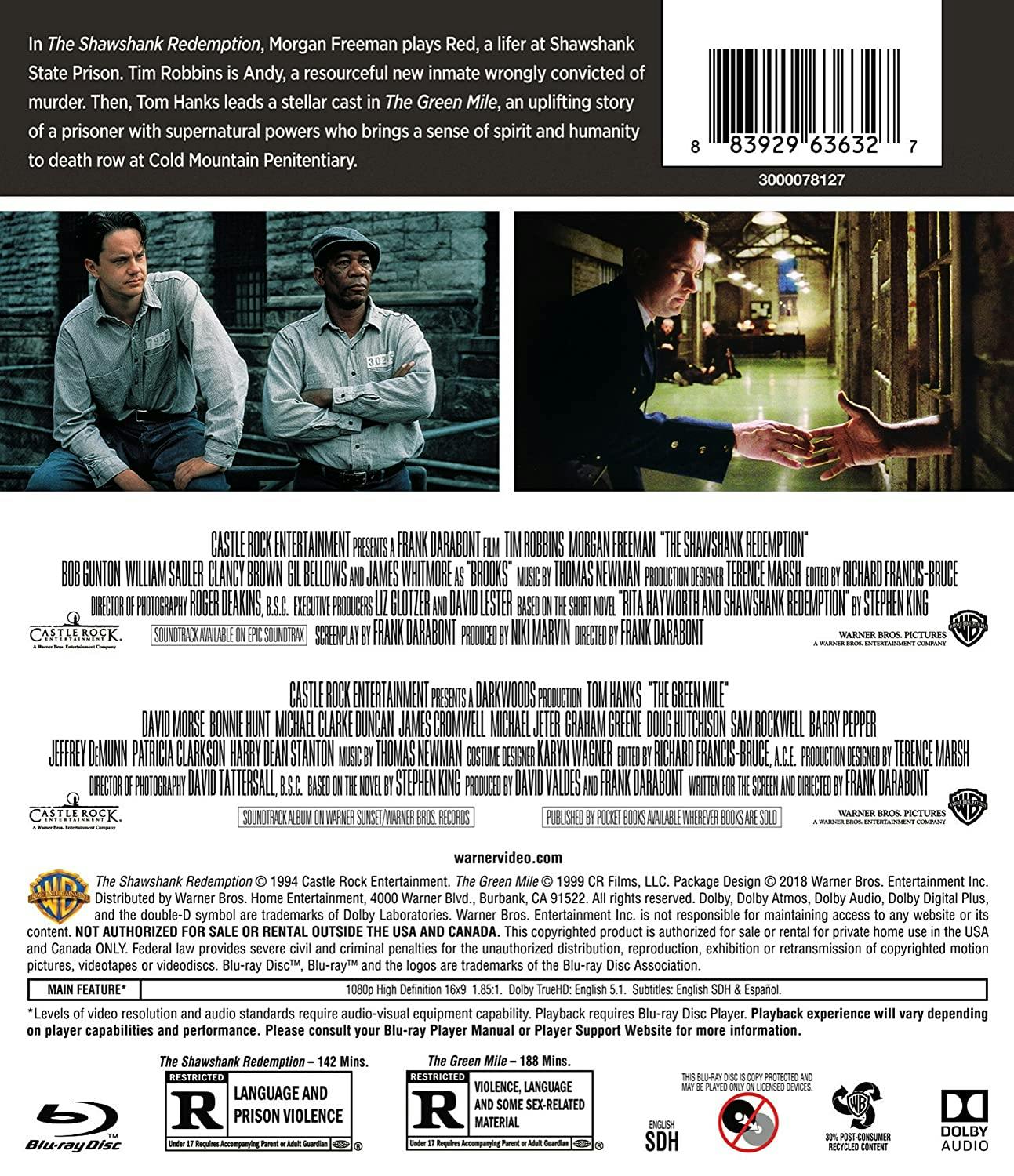 The Shawshank Redemption/The Green Mile (Blu-ray Double Feature) [Blu-ray] - Image 3