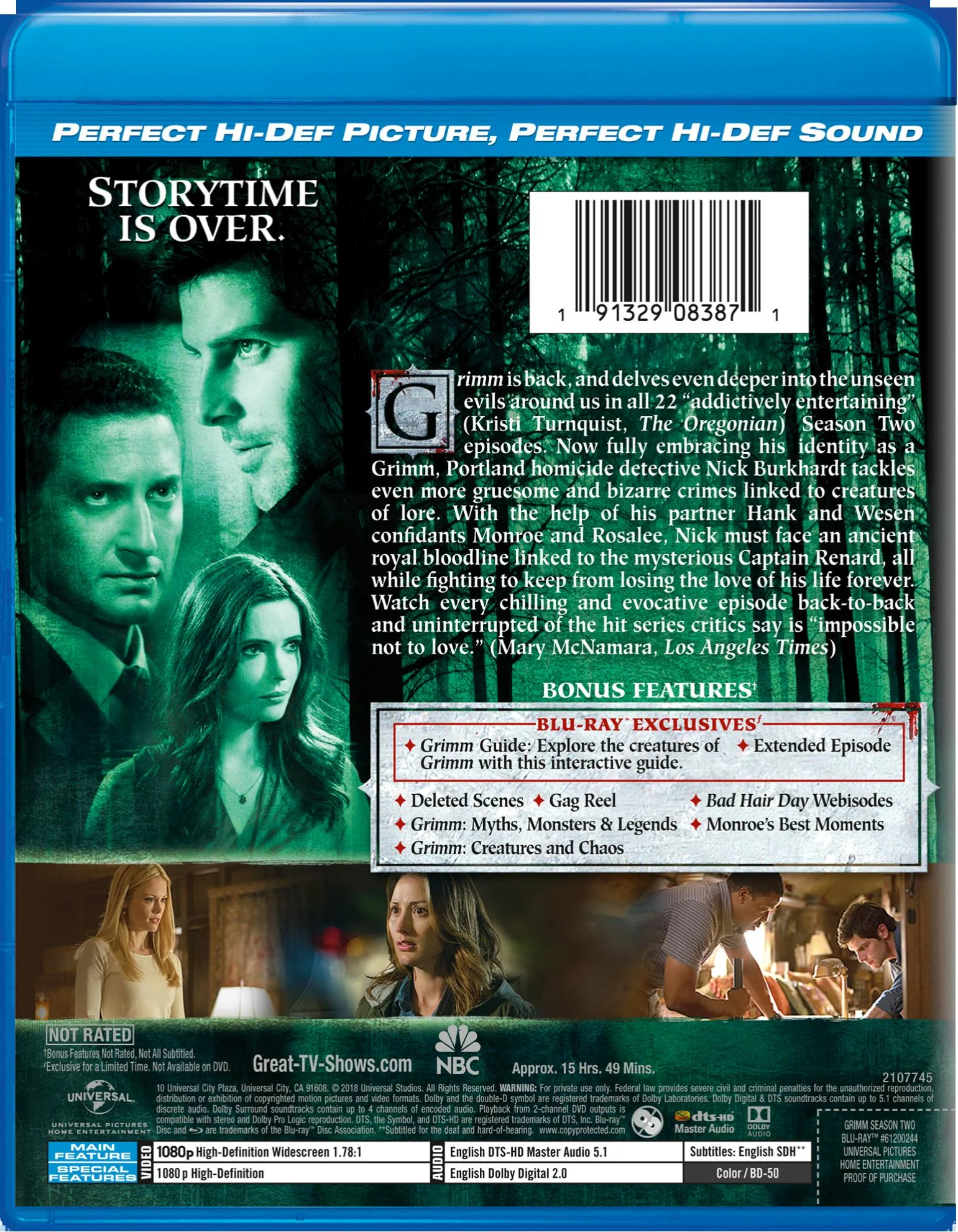 Grimm: Season 2 (Blu-ray + Digital HD) [Blu-ray] - Image 2