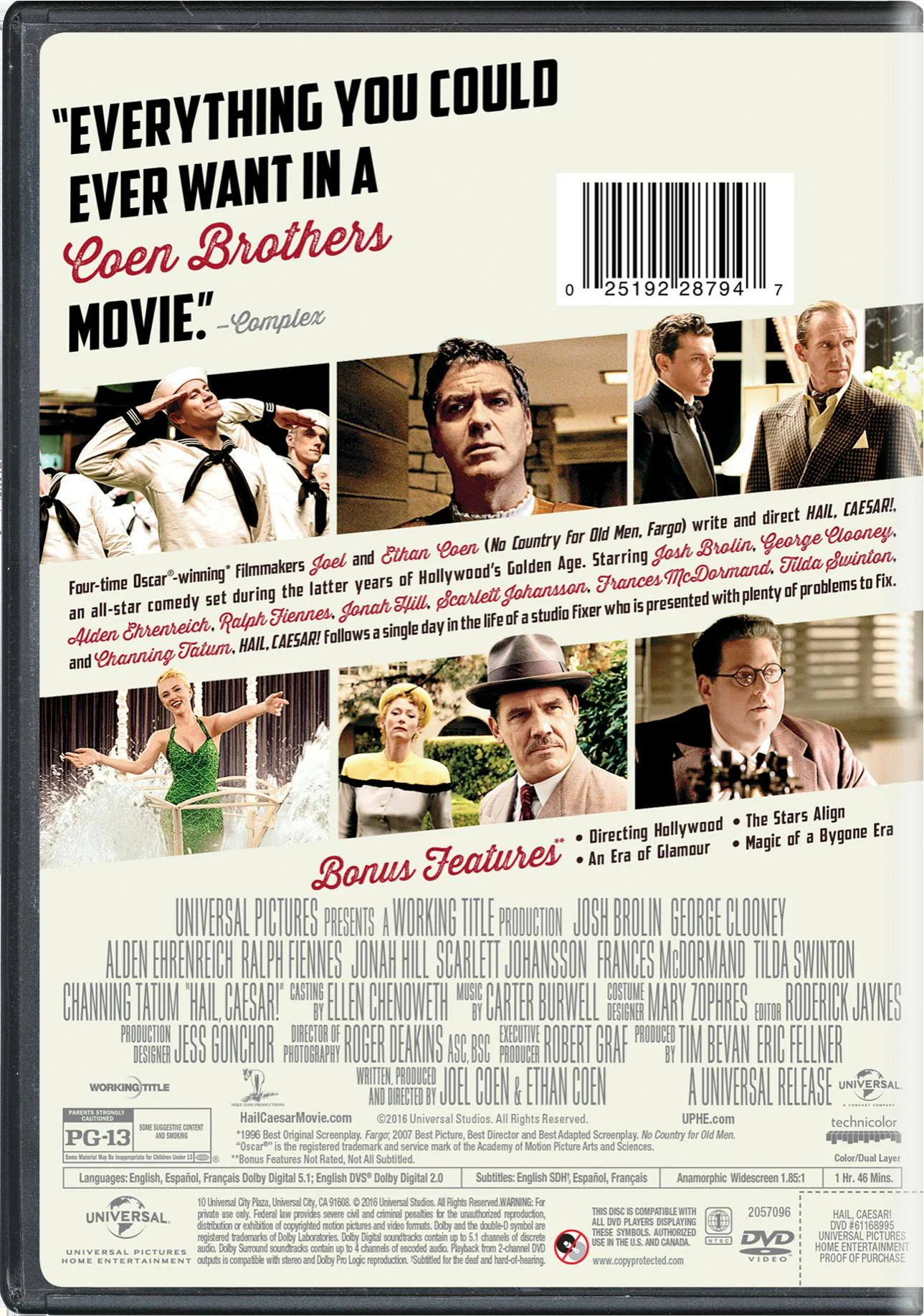 Hail, Caesar! [DVD] - Image 2