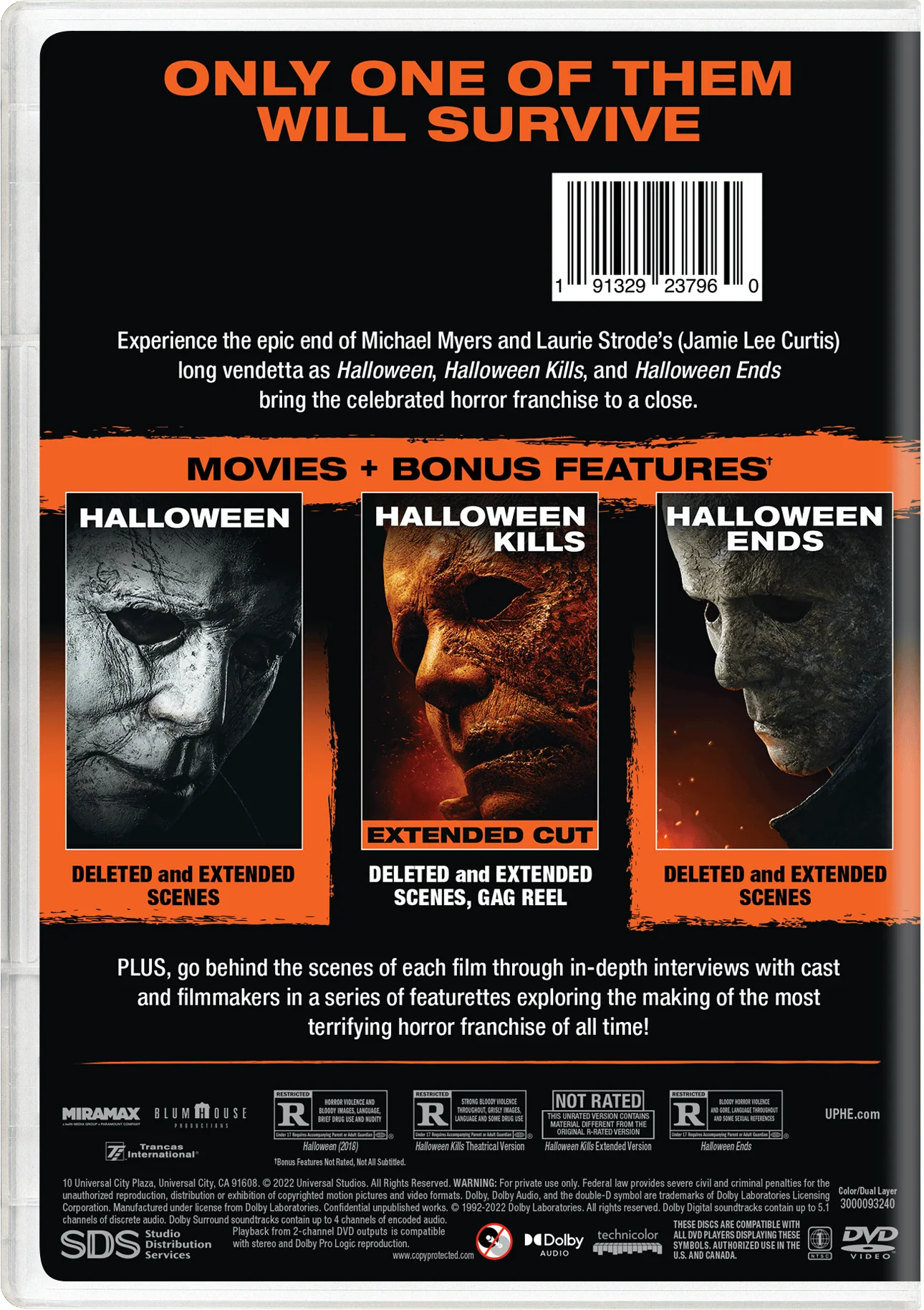 Halloween/Halloween Kills/Halloween Ends (Box Set) [DVD] - Image 3