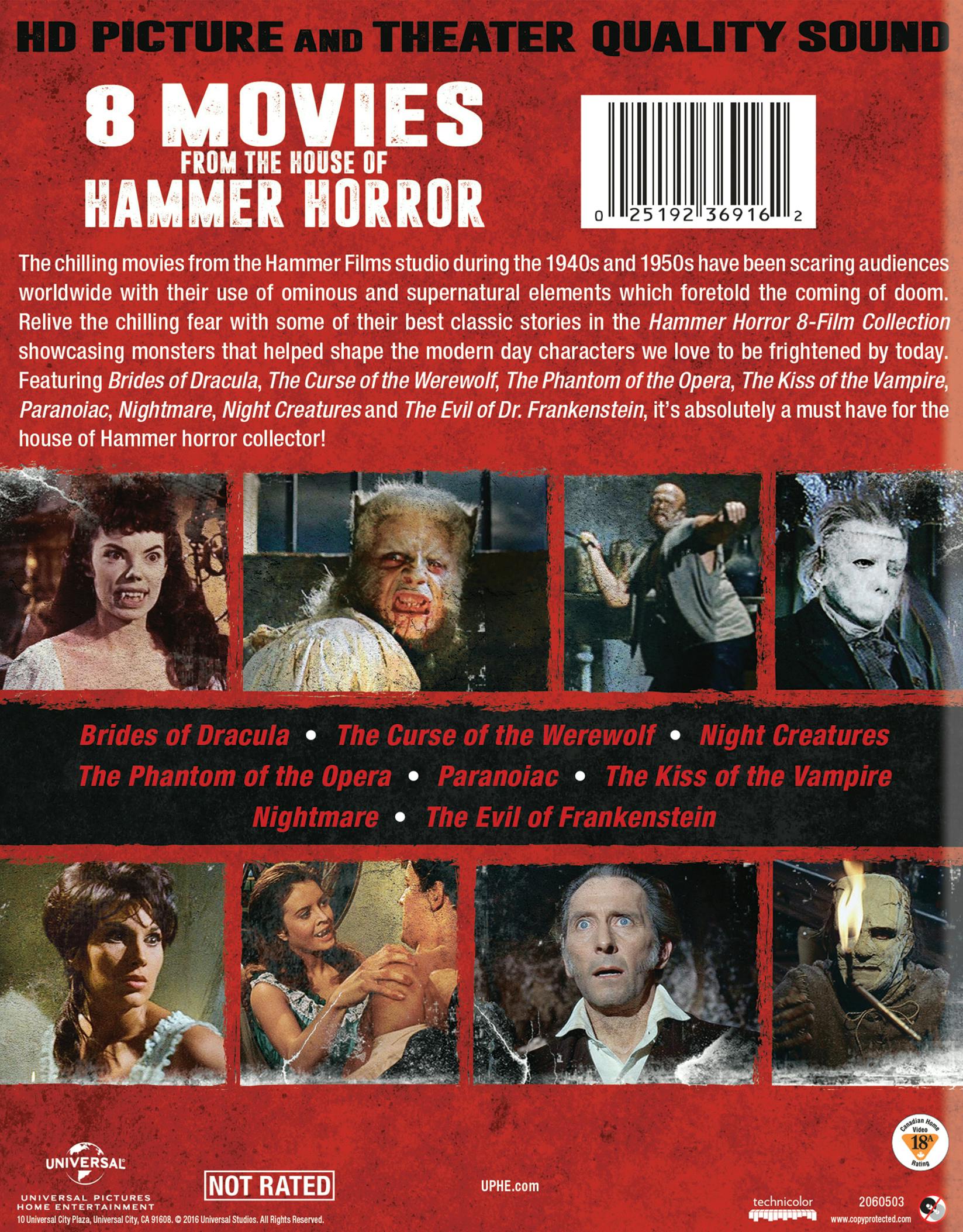 Hammer Horror 8-Film Collection (Box Set) [Blu-ray] - Image 2