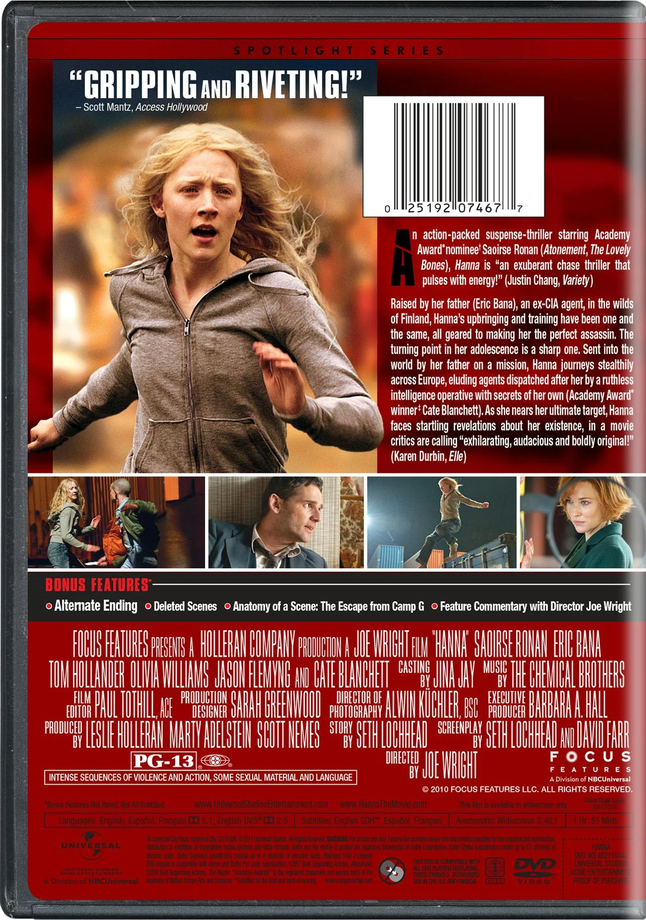 Hanna (DVD Spotlight Series) [DVD] - Image 2