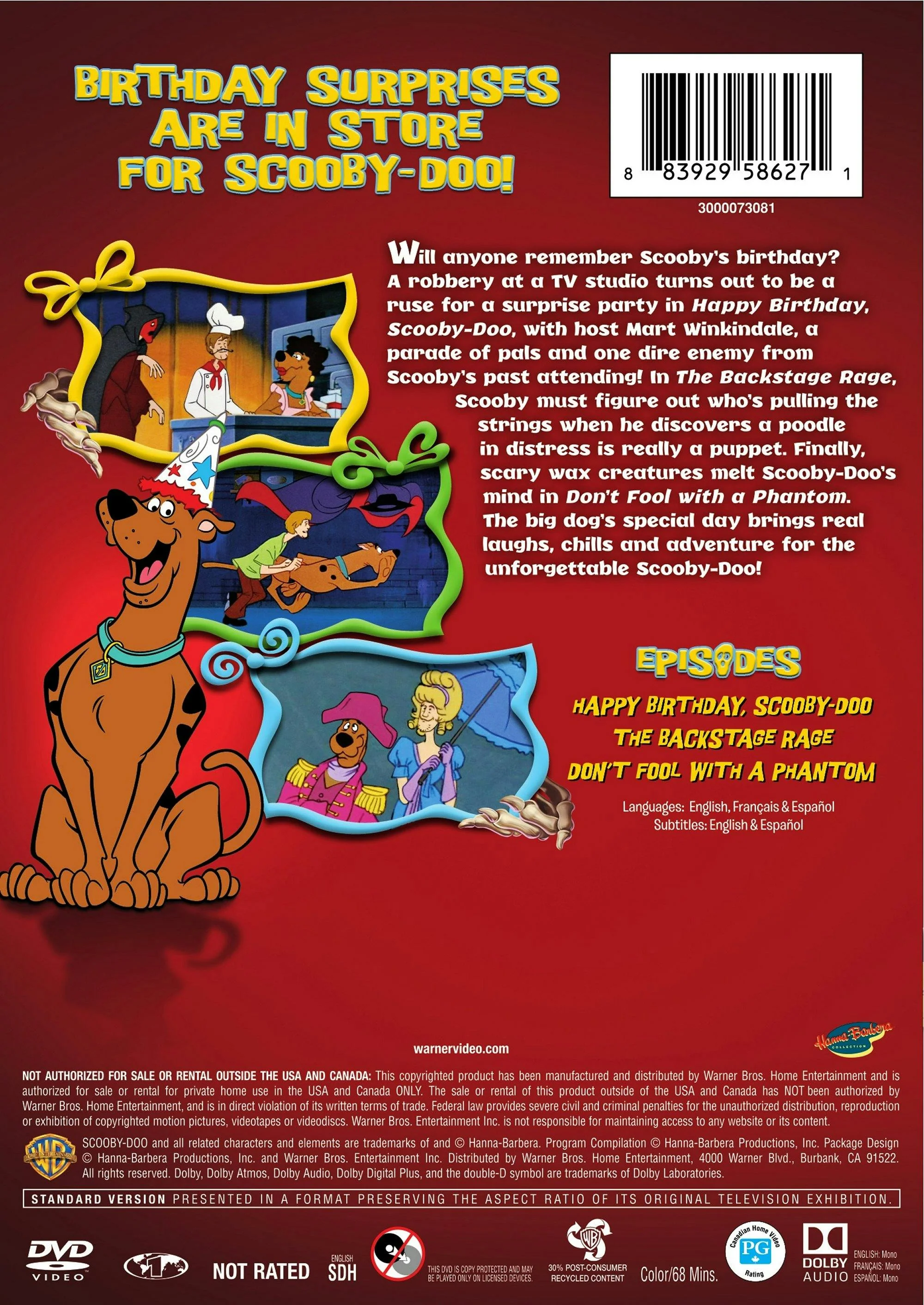 Scooby-Doo: Happy Spook-day, Scooby-Doo! [DVD] - Image 2