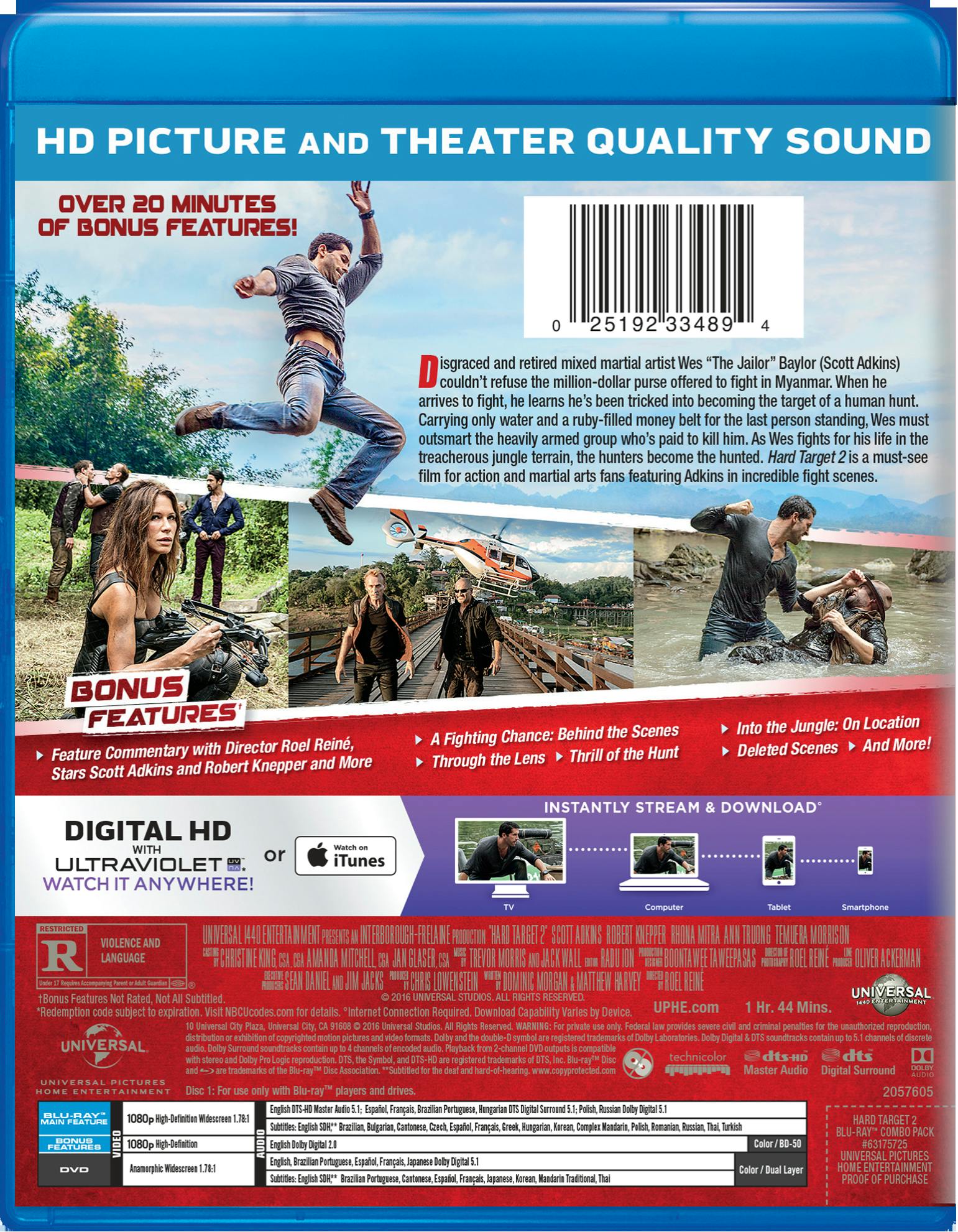 Hard Target 2 (DVD + Digital) [Blu-ray] - Image 2