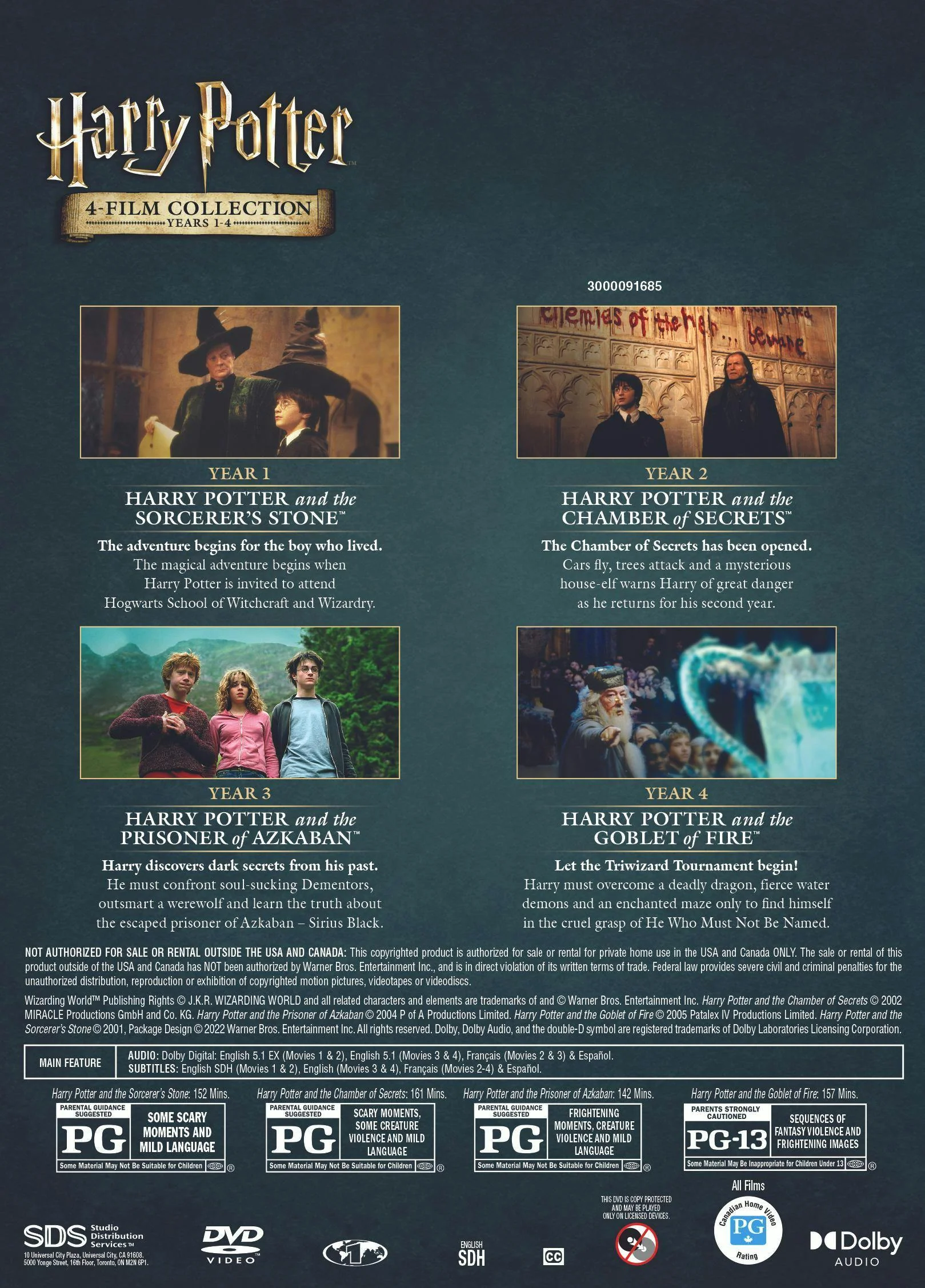 Harry Potter 4-Film Collection: Years 1-4 [DVD] - Image 3