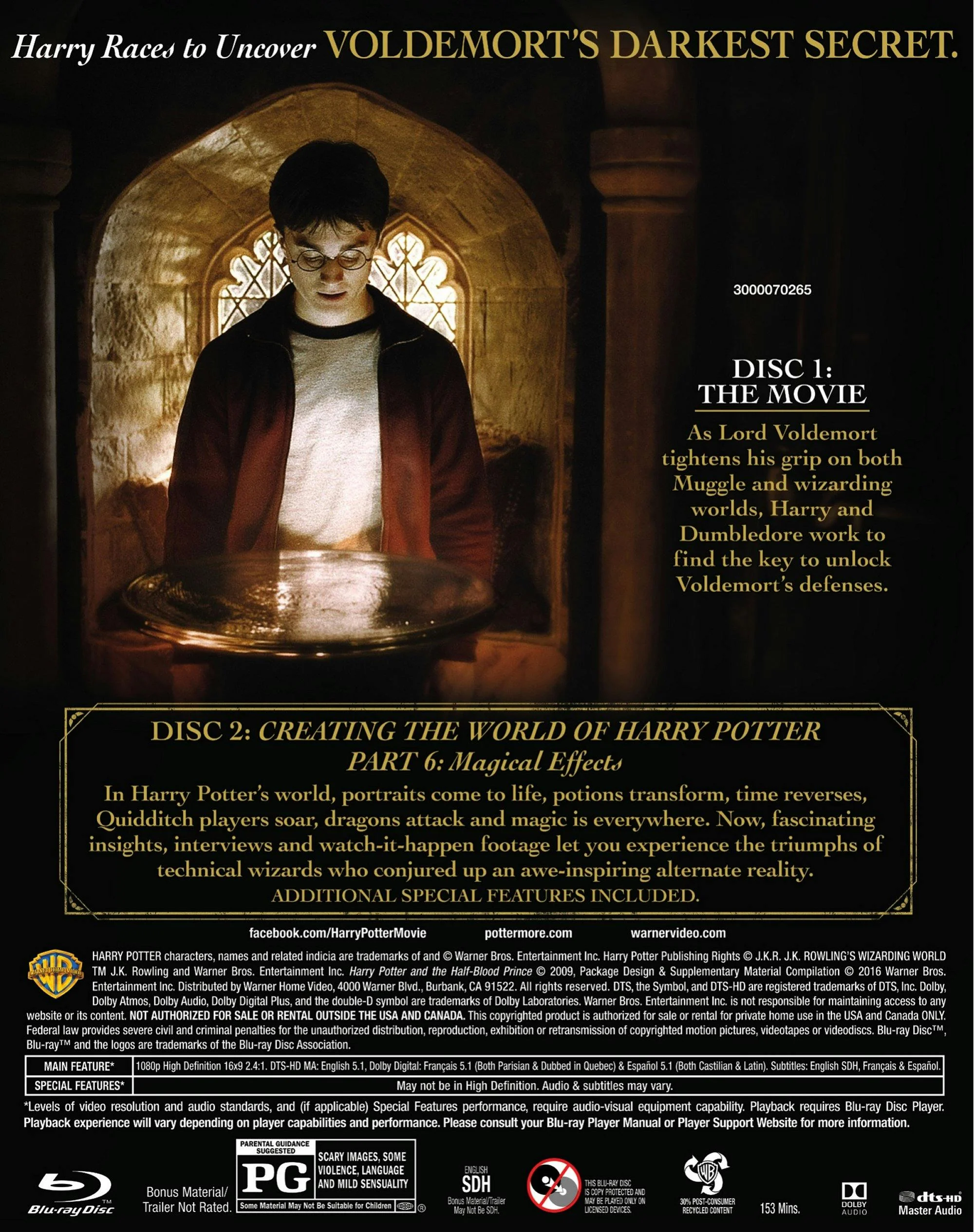 Harry Potter and the Half-Blood Prince (Blu-ray 2-Disc Collector's Edition) [Blu-ray] - Image 3