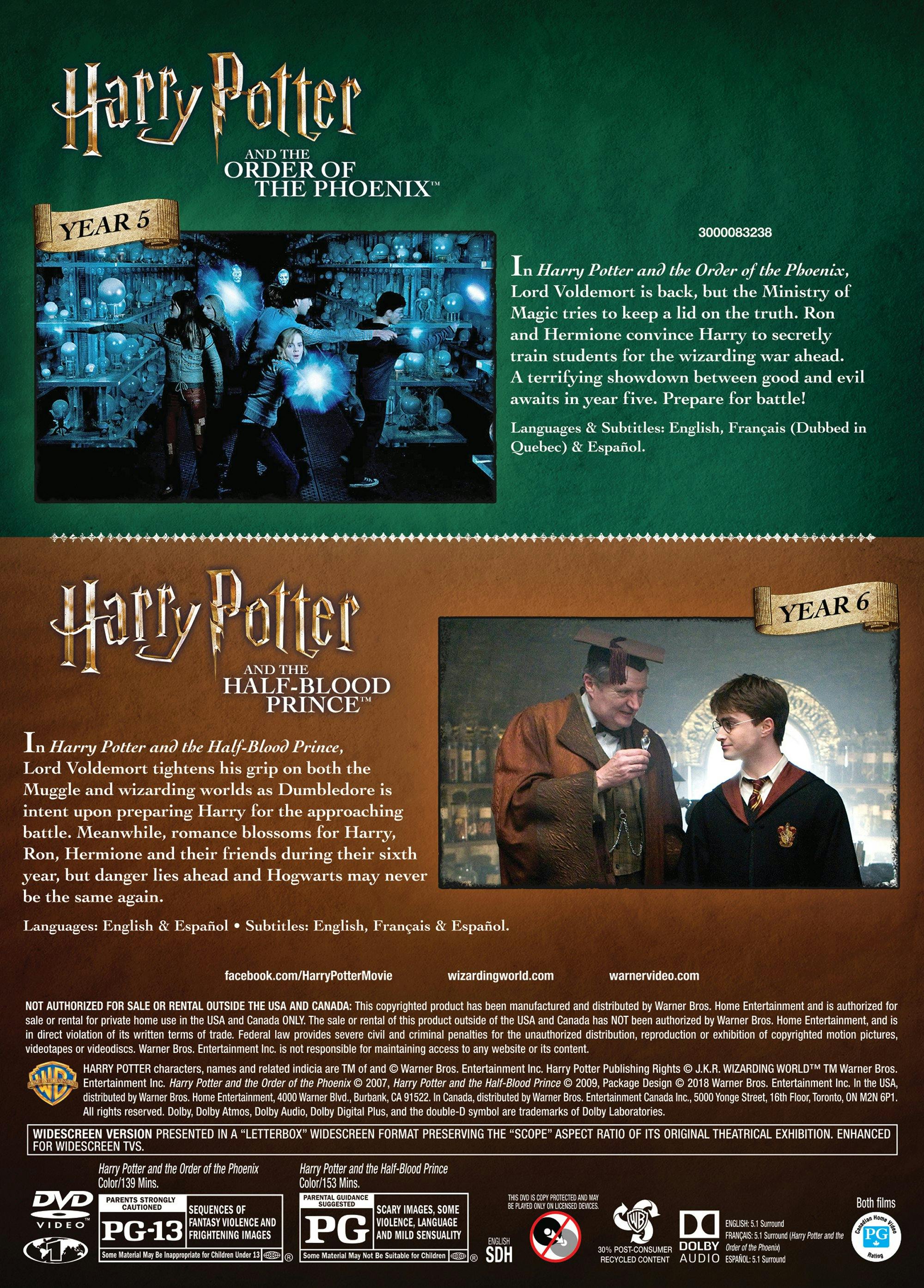 Harry Potter and the Order of the Phoenix/Harry Potter and ... (DVD Double Feature) [DVD] - Image 2