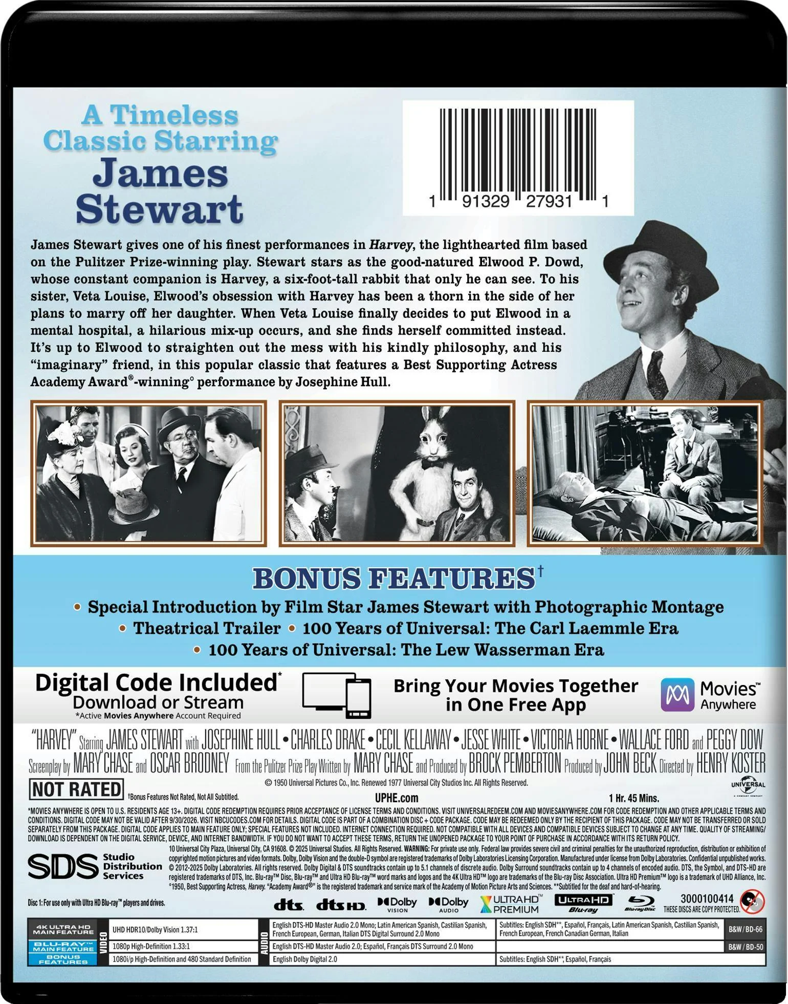 Harvey - 4K Ultra HD + Blu-ray + Digital [UHD] - Image 3