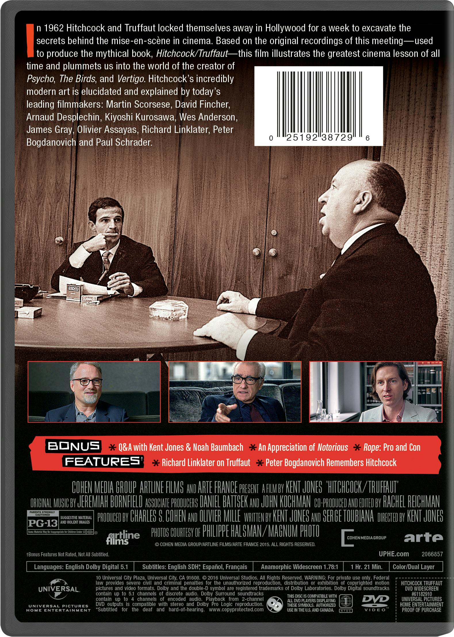 Hitchcock/Truffaut [DVD] - Image 2