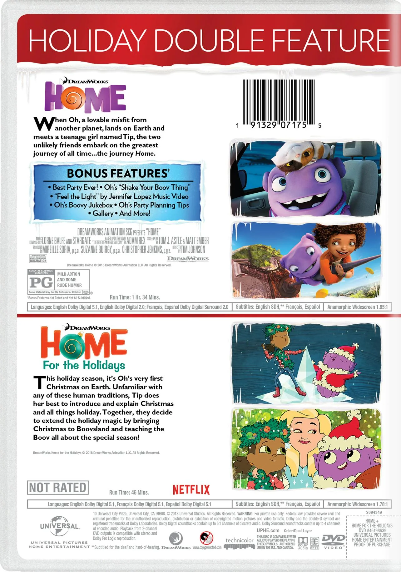 Home/Home: For the Holidays (DVD Double Feature) [DVD] - Image 2