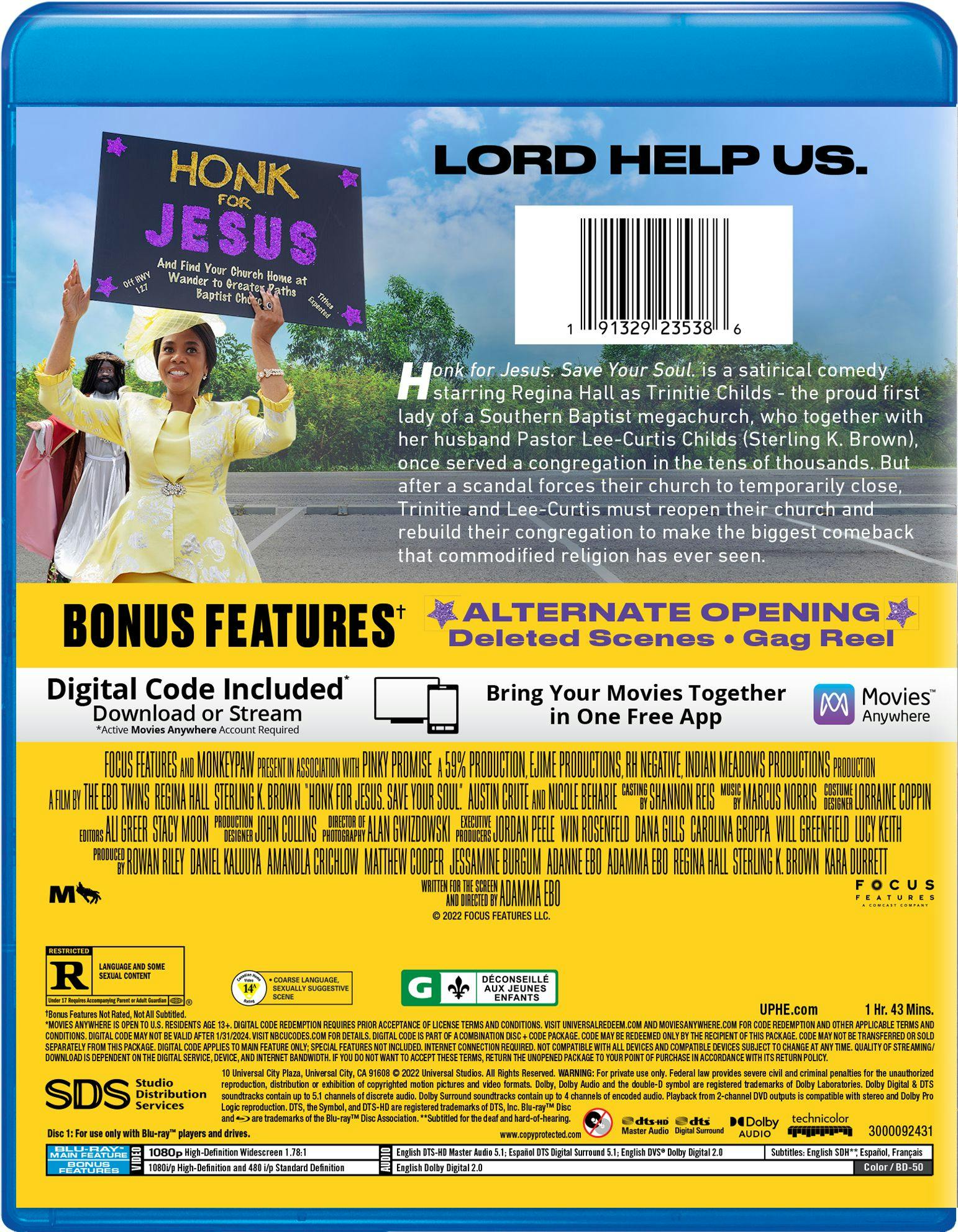 Honk for Jesus. Save Your Soul (Blu-ray + Digital Copy) [Blu-ray] - Image 3