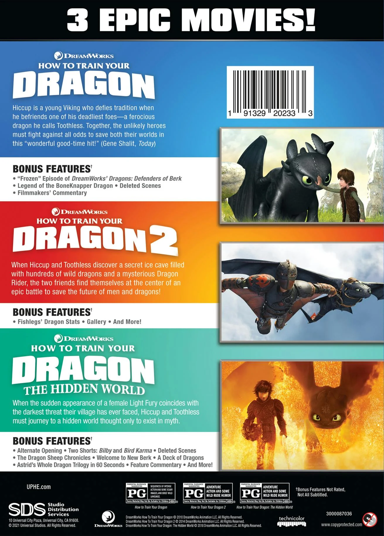 How to Train Your Dragon: 1-3 (DVD Set) [DVD] - Image 2
