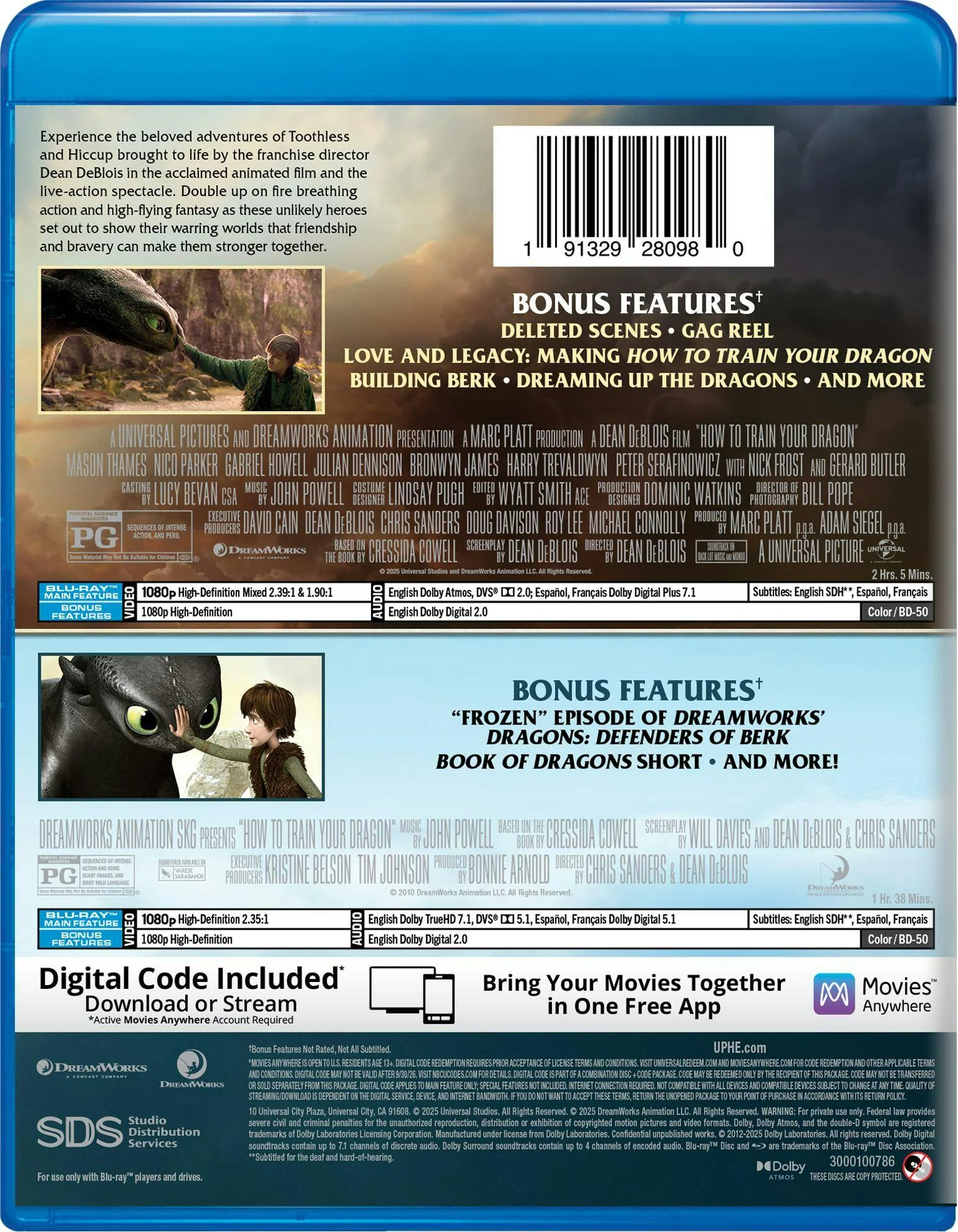 How to Train Your Dragon: 2-Movie Collection - Blu-ray + Digital (Blu-ray + Digital) [Blu-ray] - Image 3
