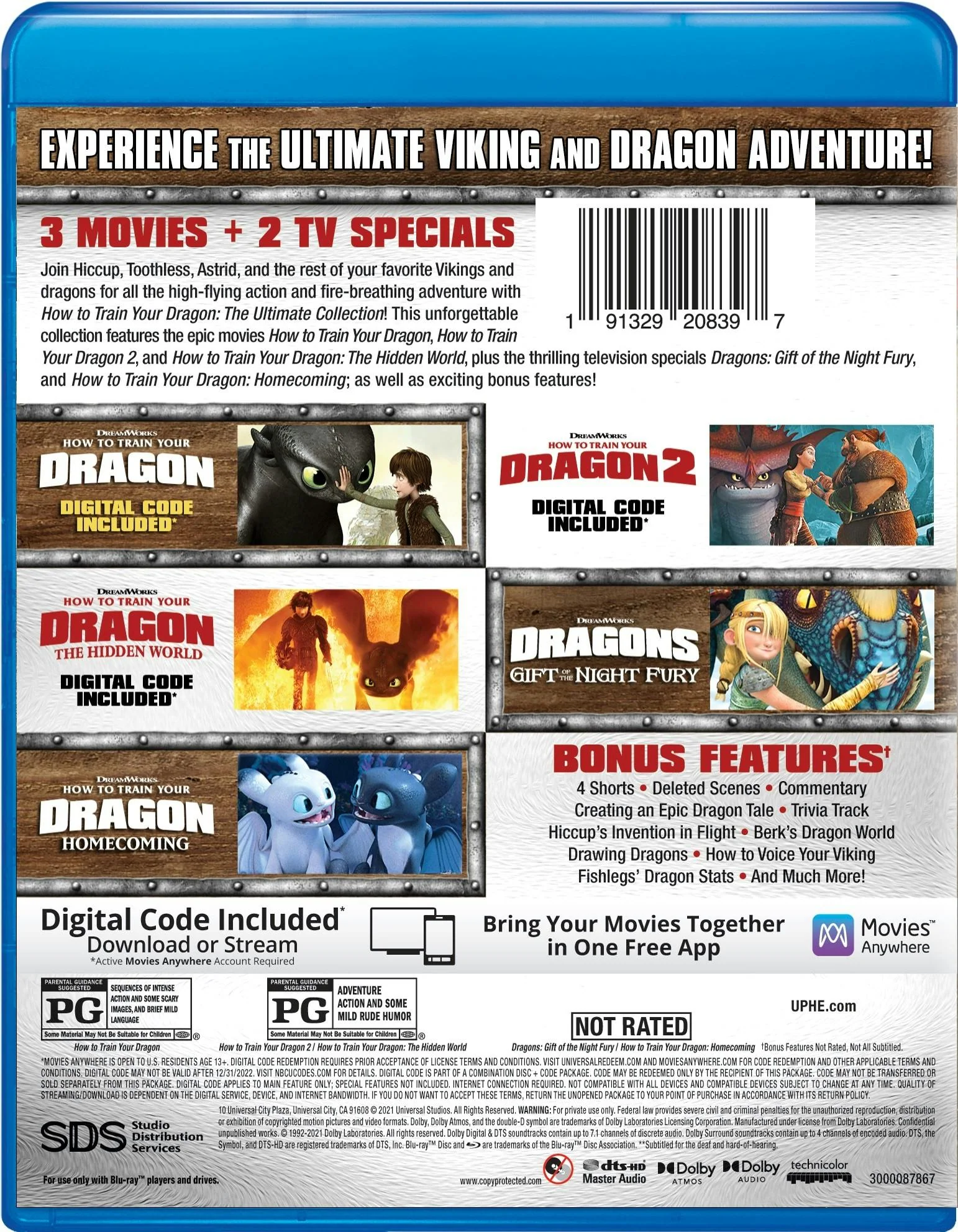 How to Train Your Dragon: Ultimate Collection (Box Set) [Blu-ray] - Image 2