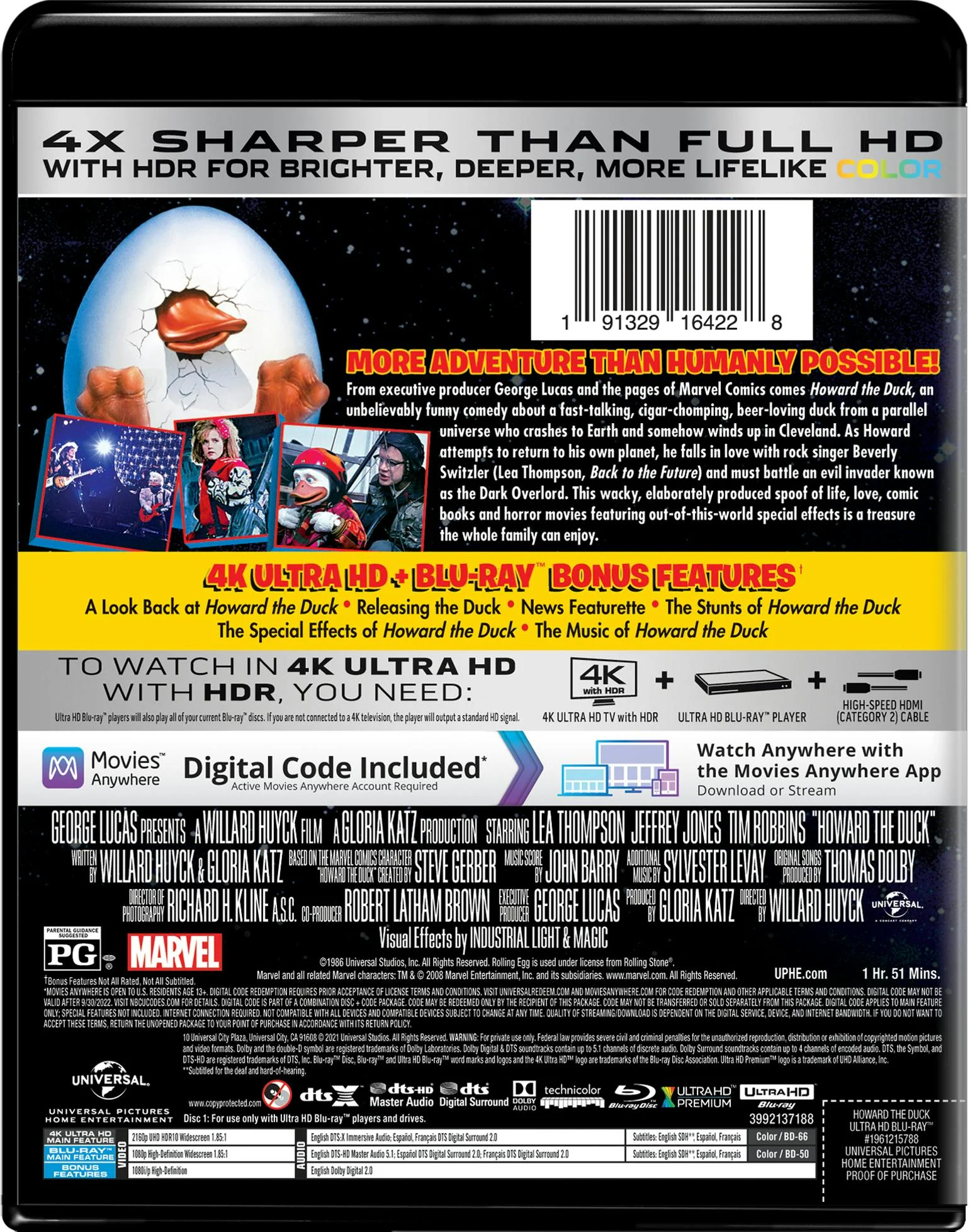 Howard the Duck (4K Ultra HD + Blu-ray) [UHD] - Image 2