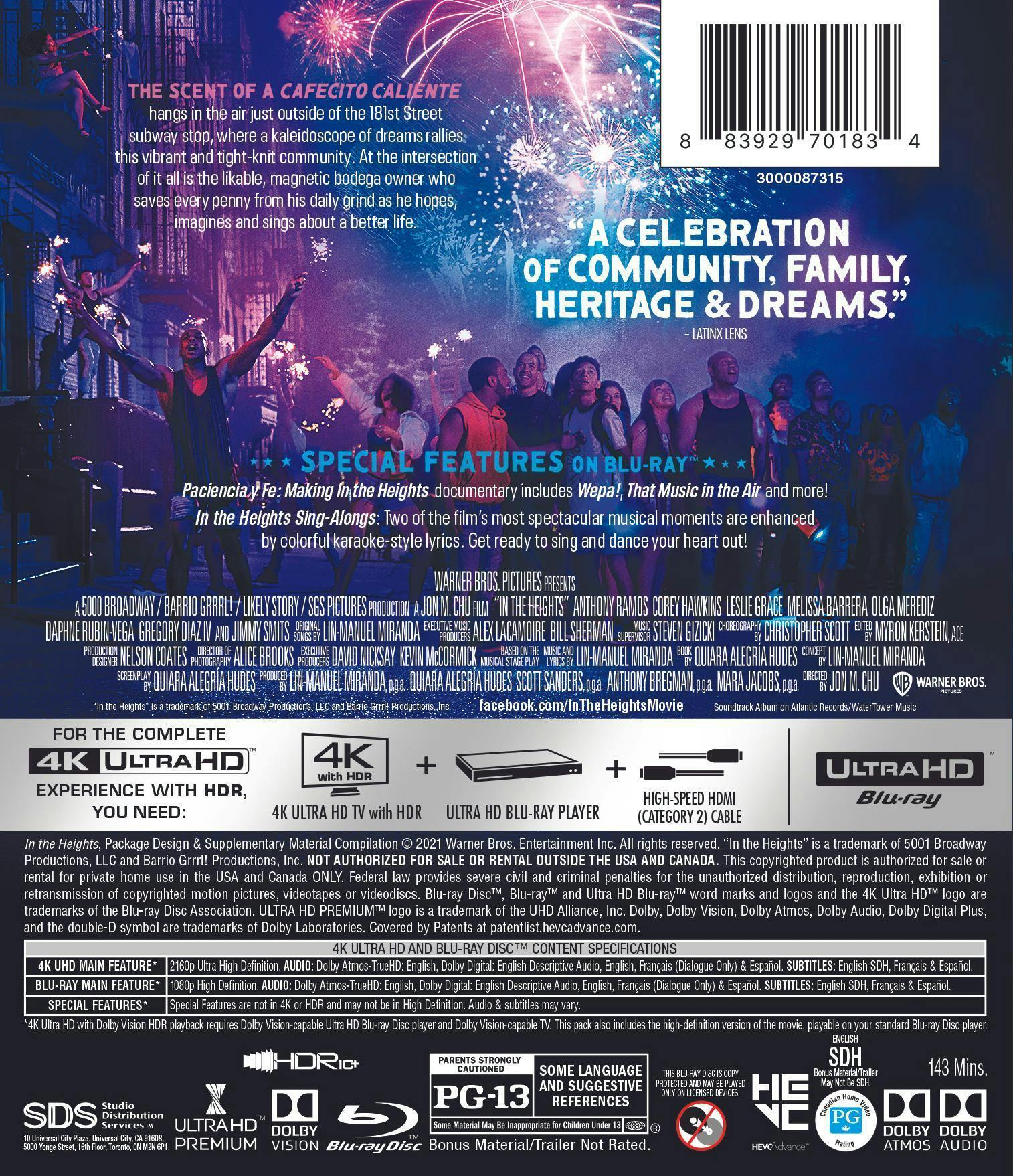 In the Heights (4K Ultra HD + Blu-ray) [UHD] - Image 2