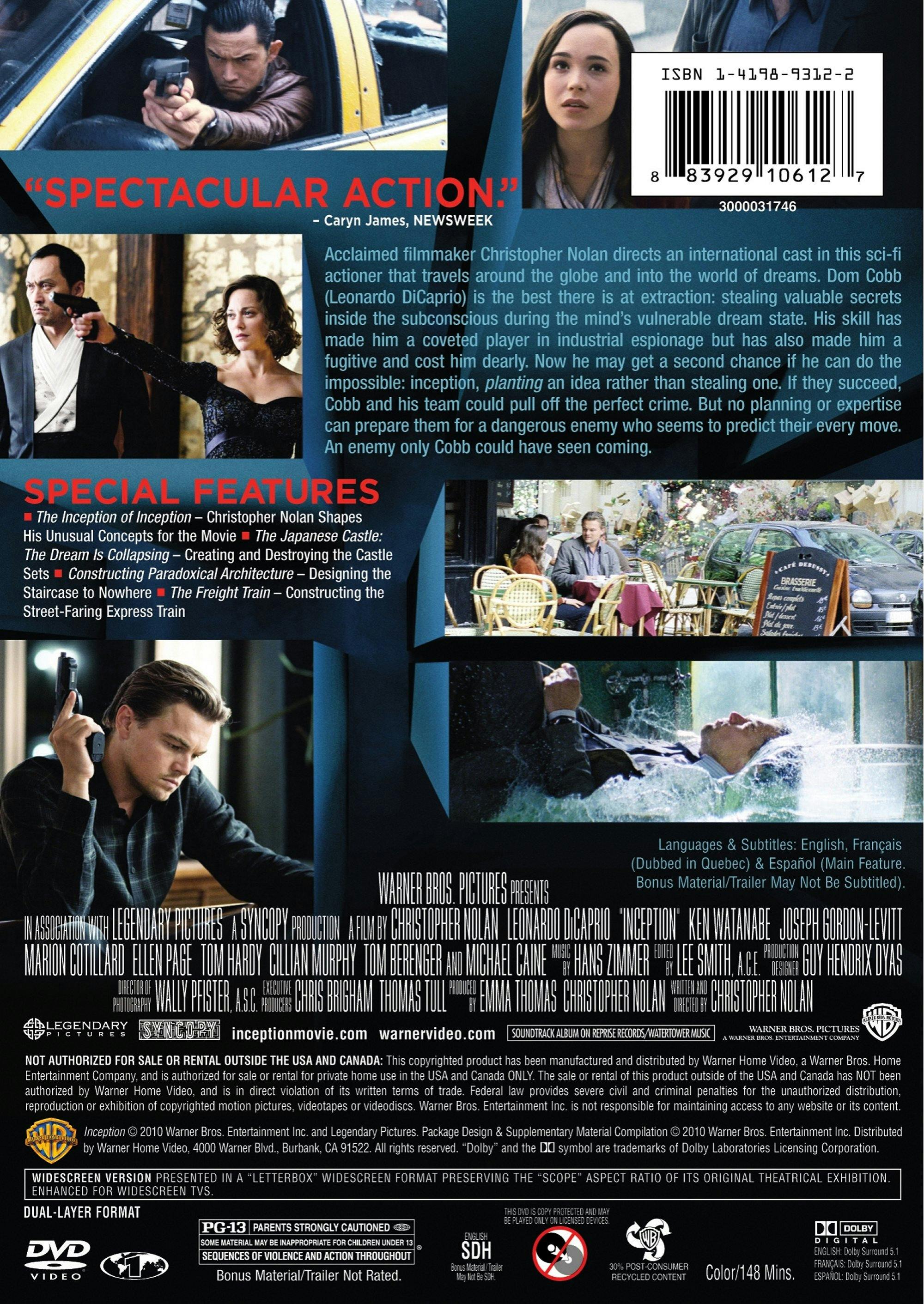 Inception [DVD] - Image 2