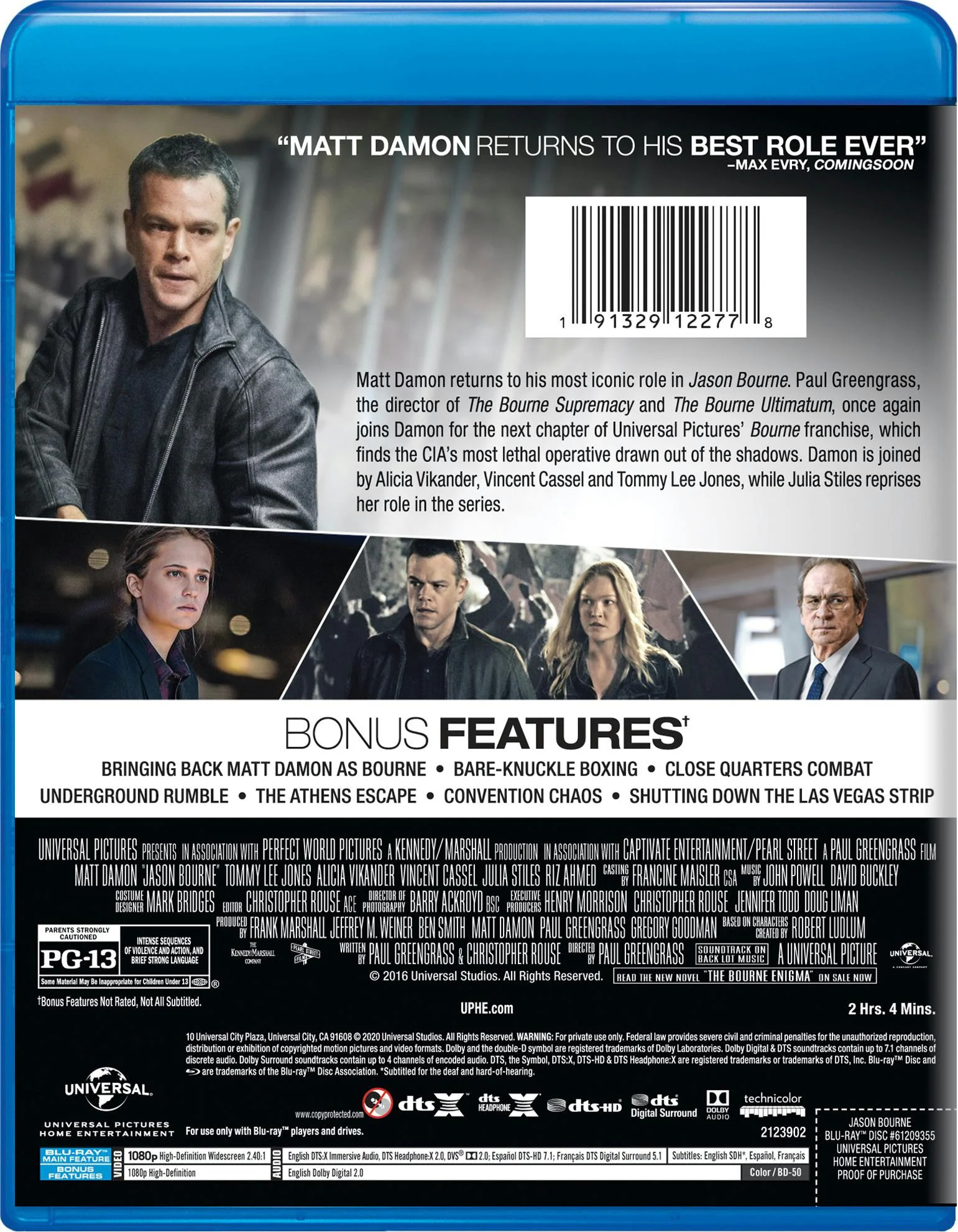 Jason Bourne (Blu-ray New Box Art) [Blu-ray] - Image 2