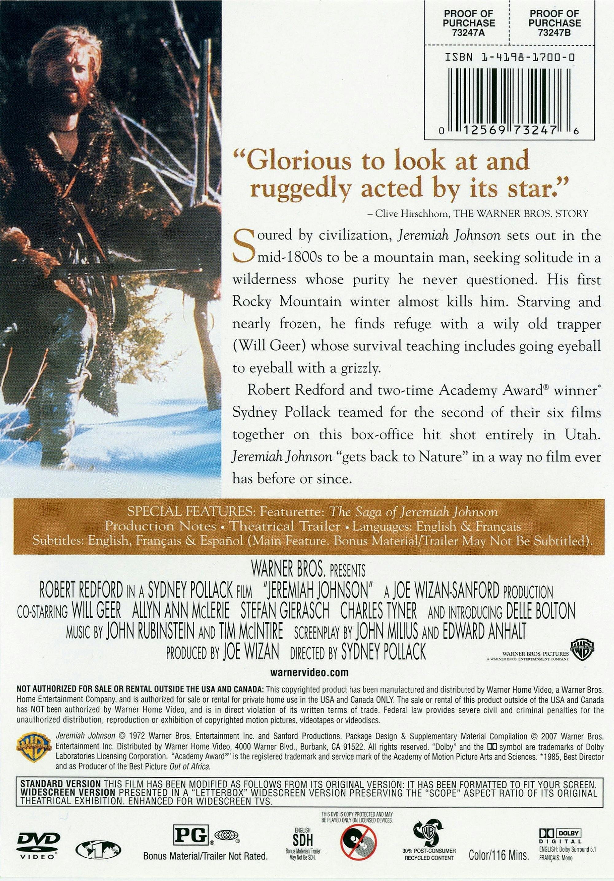 Jeremiah Johnson [DVD] - Image 2