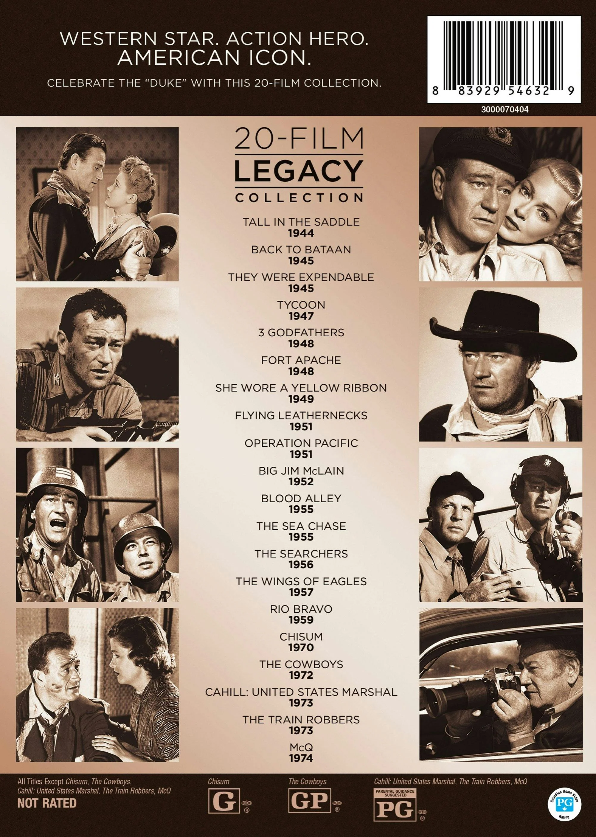 John Wayne 20-film Legacy Collection (Box Set) [DVD] - Image 2