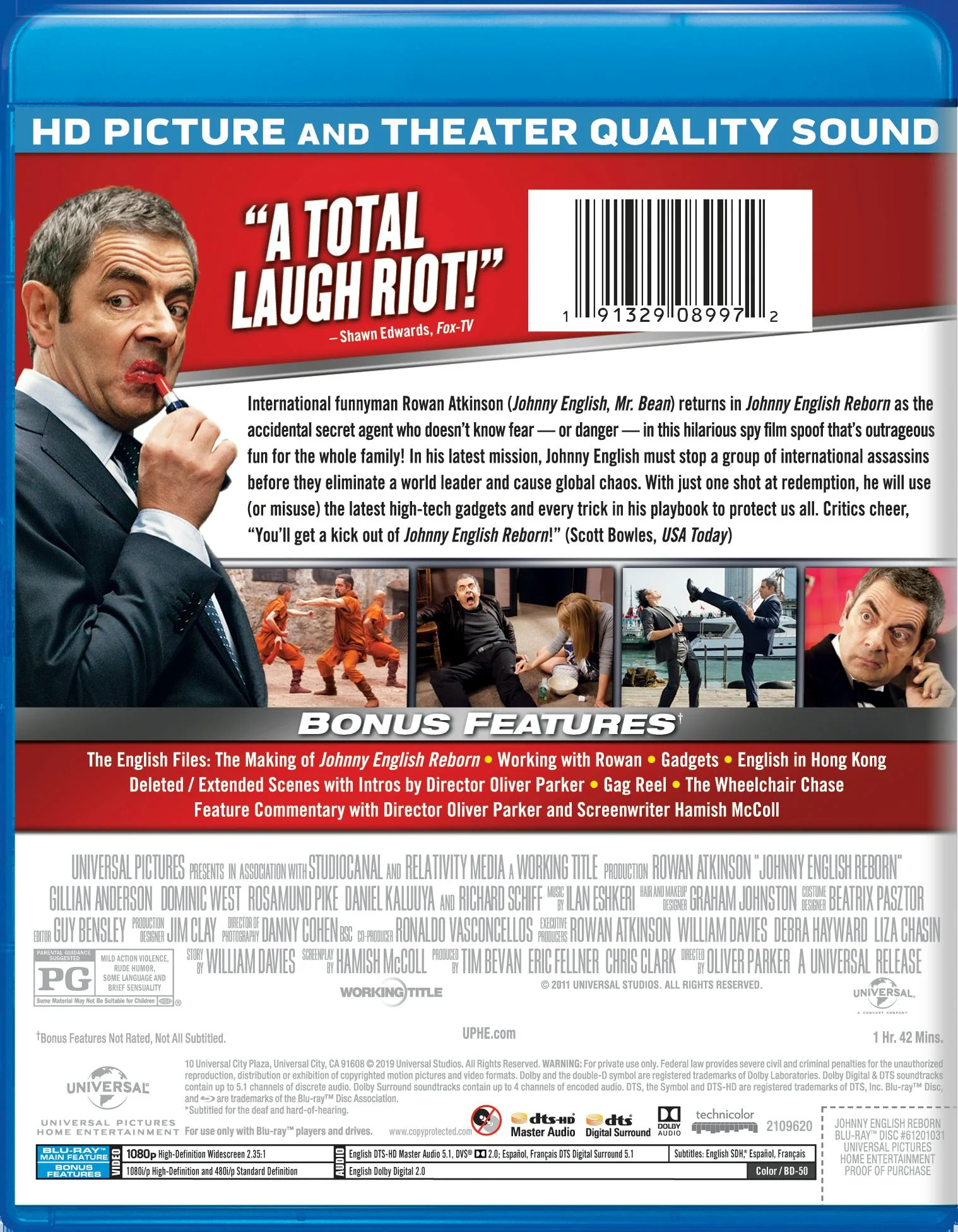 Johnny English Reborn (Blu-ray New Box Art) [Blu-ray] - Image 2
